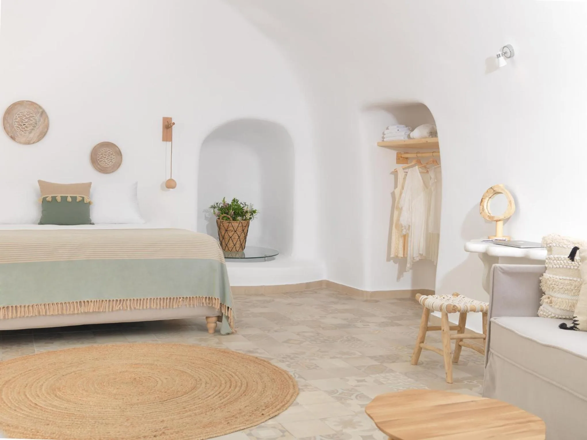 Bed in Drops Cave Houses