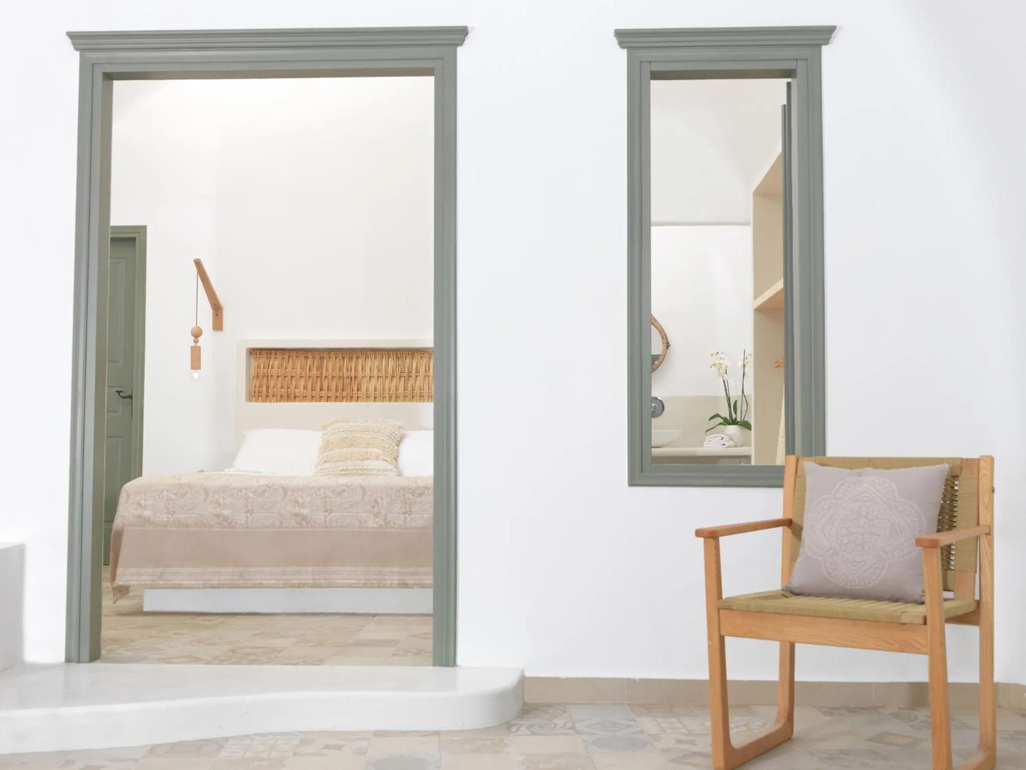 Bed in Drops Cave Houses