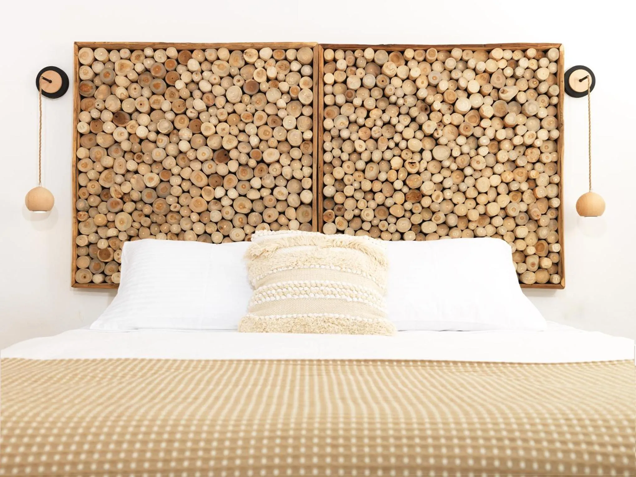 Bed in Drops Cave Houses