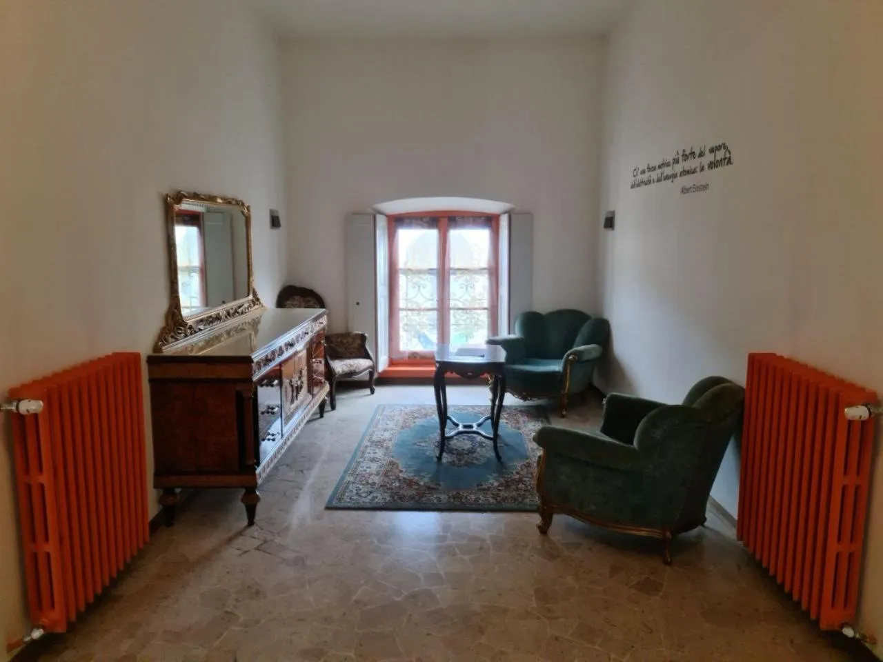 Seating area, Bed in Villa Terzaghi