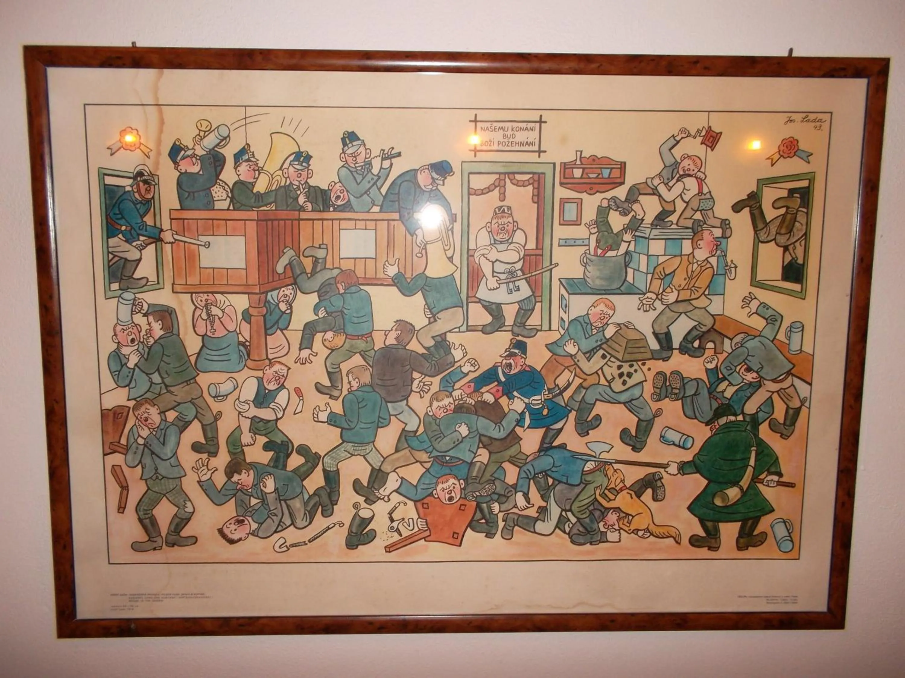 Decorative detail in Hotel Anenský mlýn