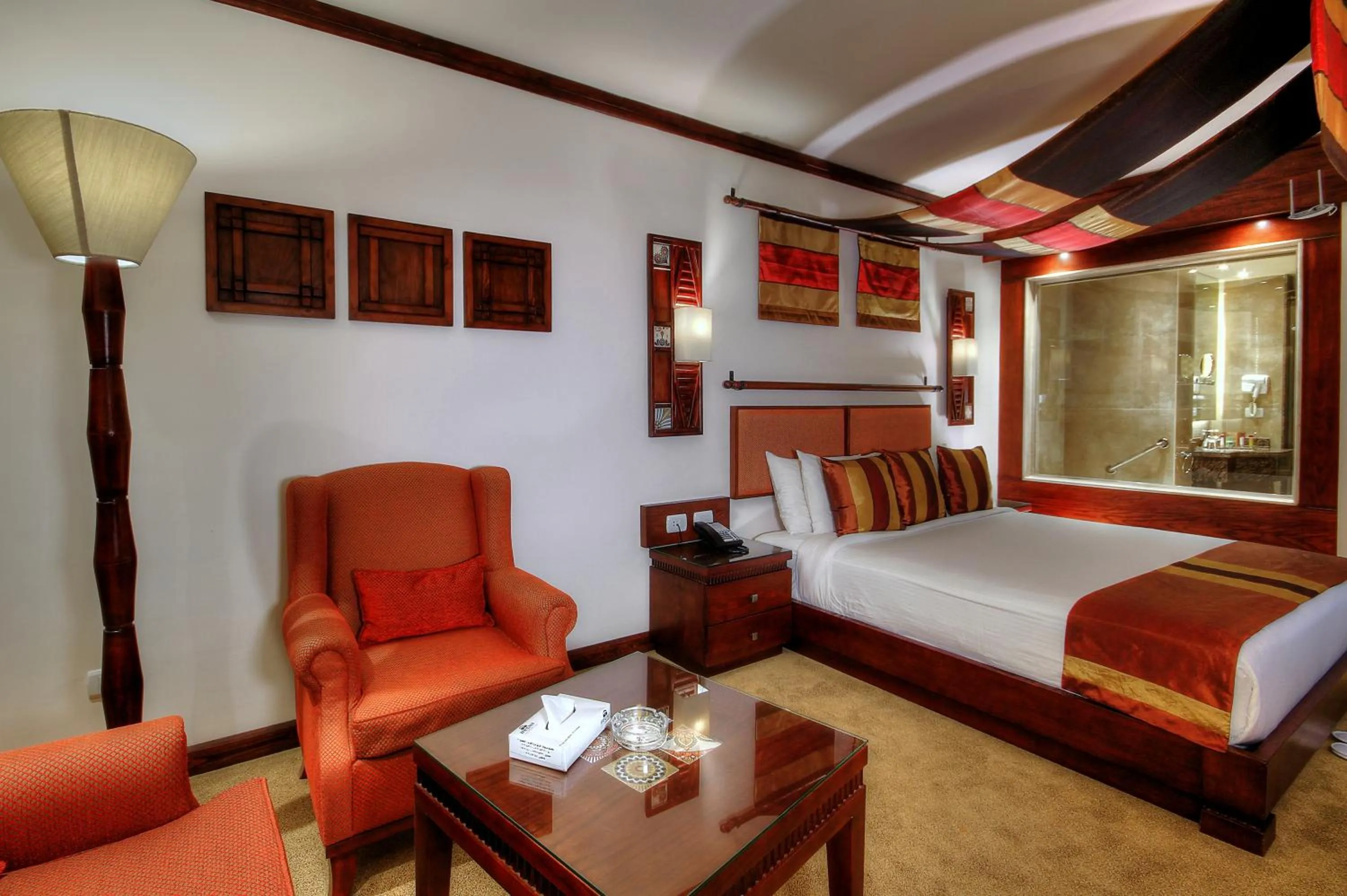 Living room, Bed in Africana Hotel & Spa