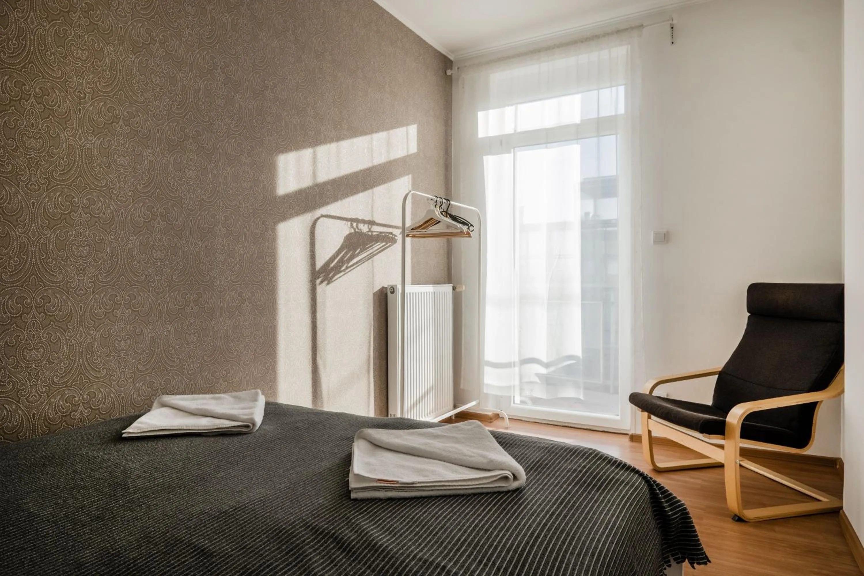 Photo of the whole room, Bed in Grand Budapest Penthouse