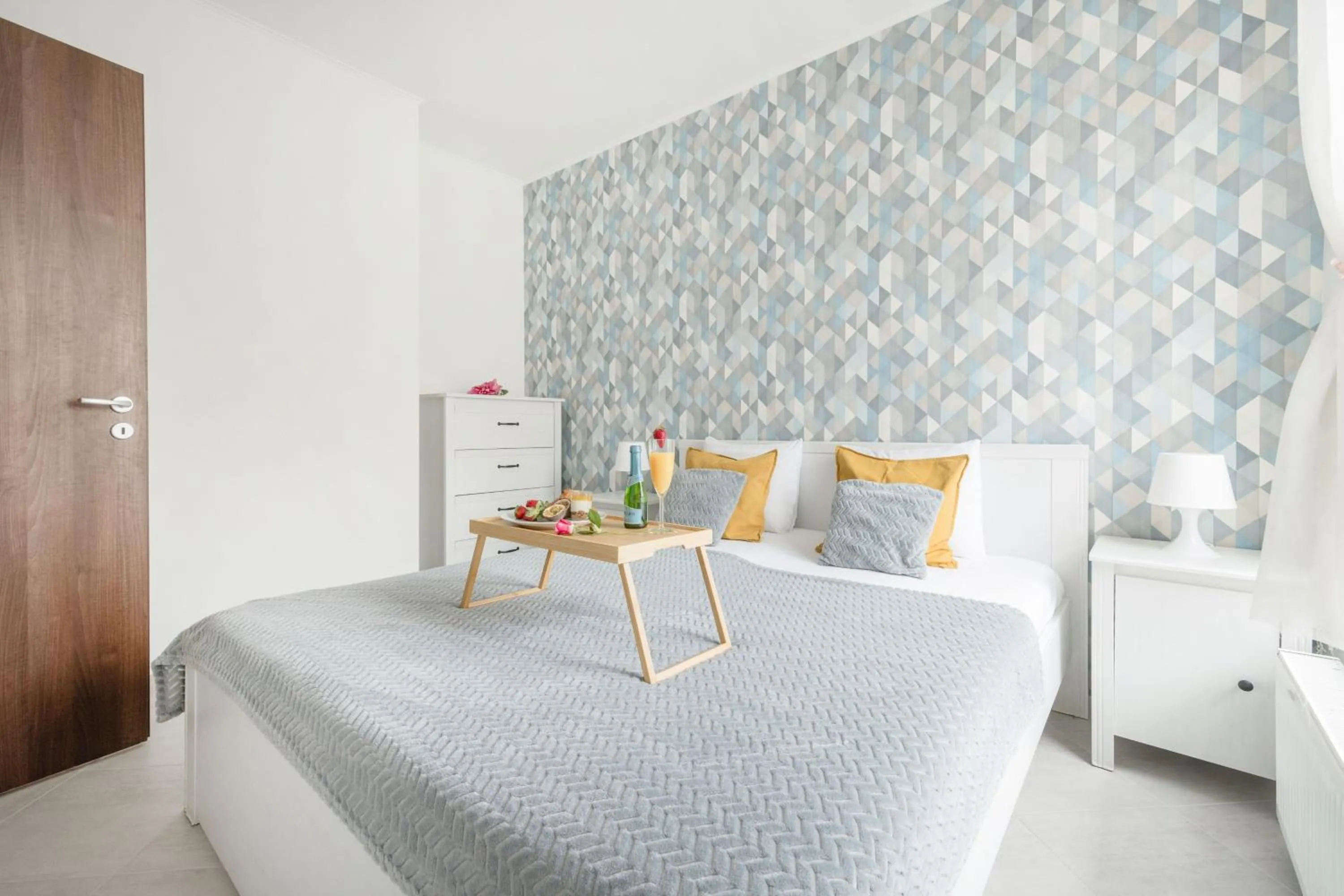 Bedroom, Bed in Grand Budapest Penthouse