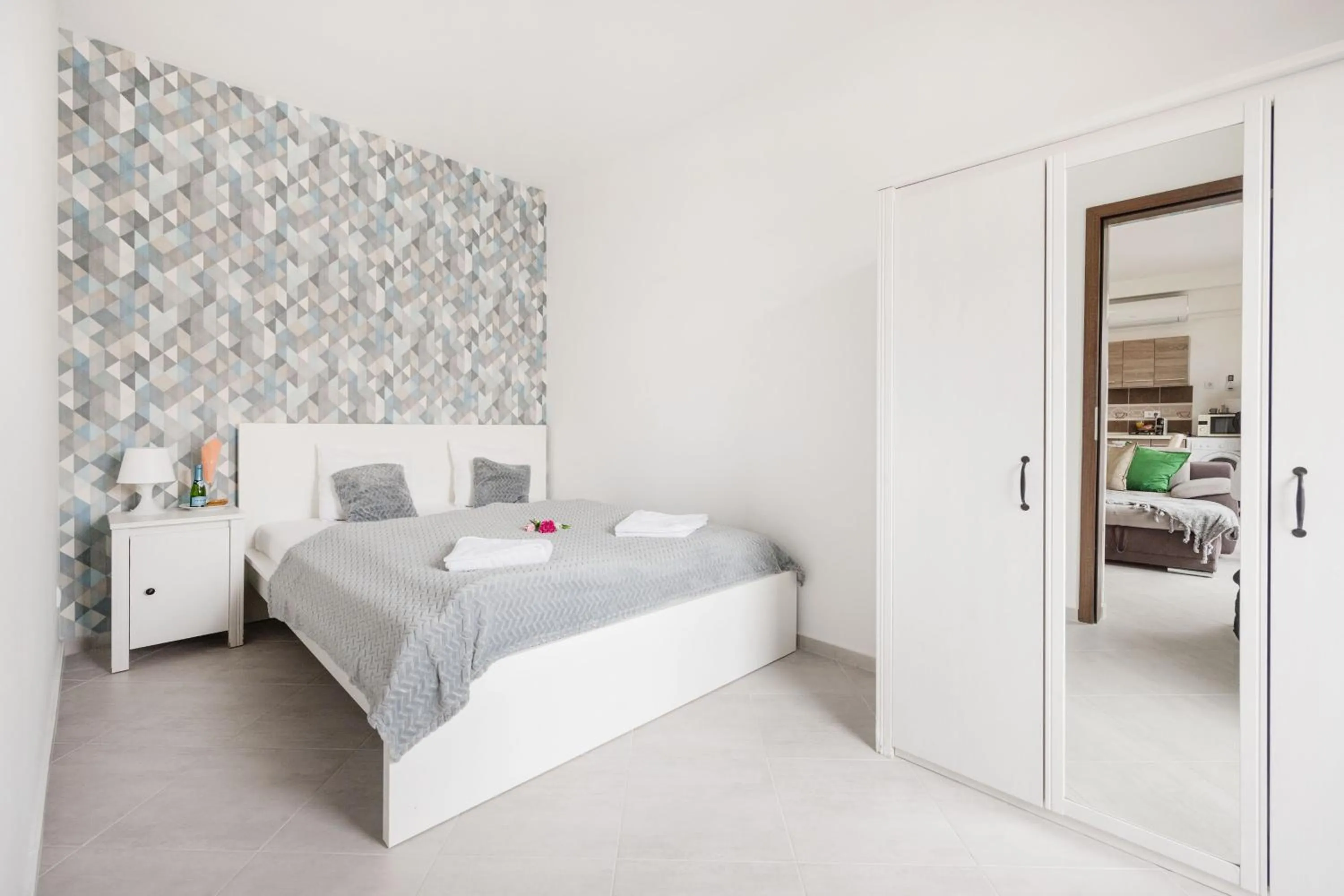 Bedroom, Bed in Grand Budapest Penthouse