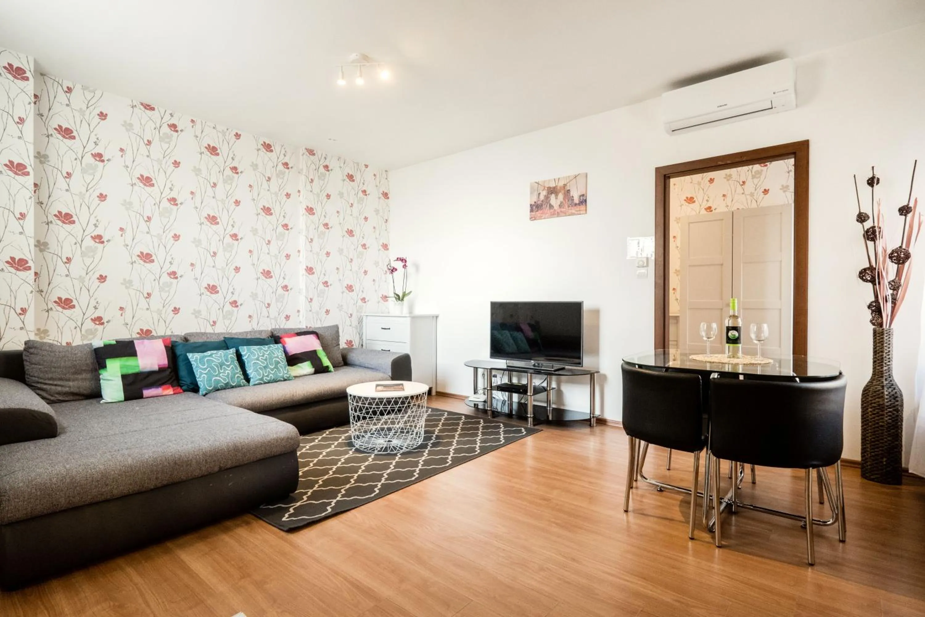 Living room in Grand Budapest Penthouse