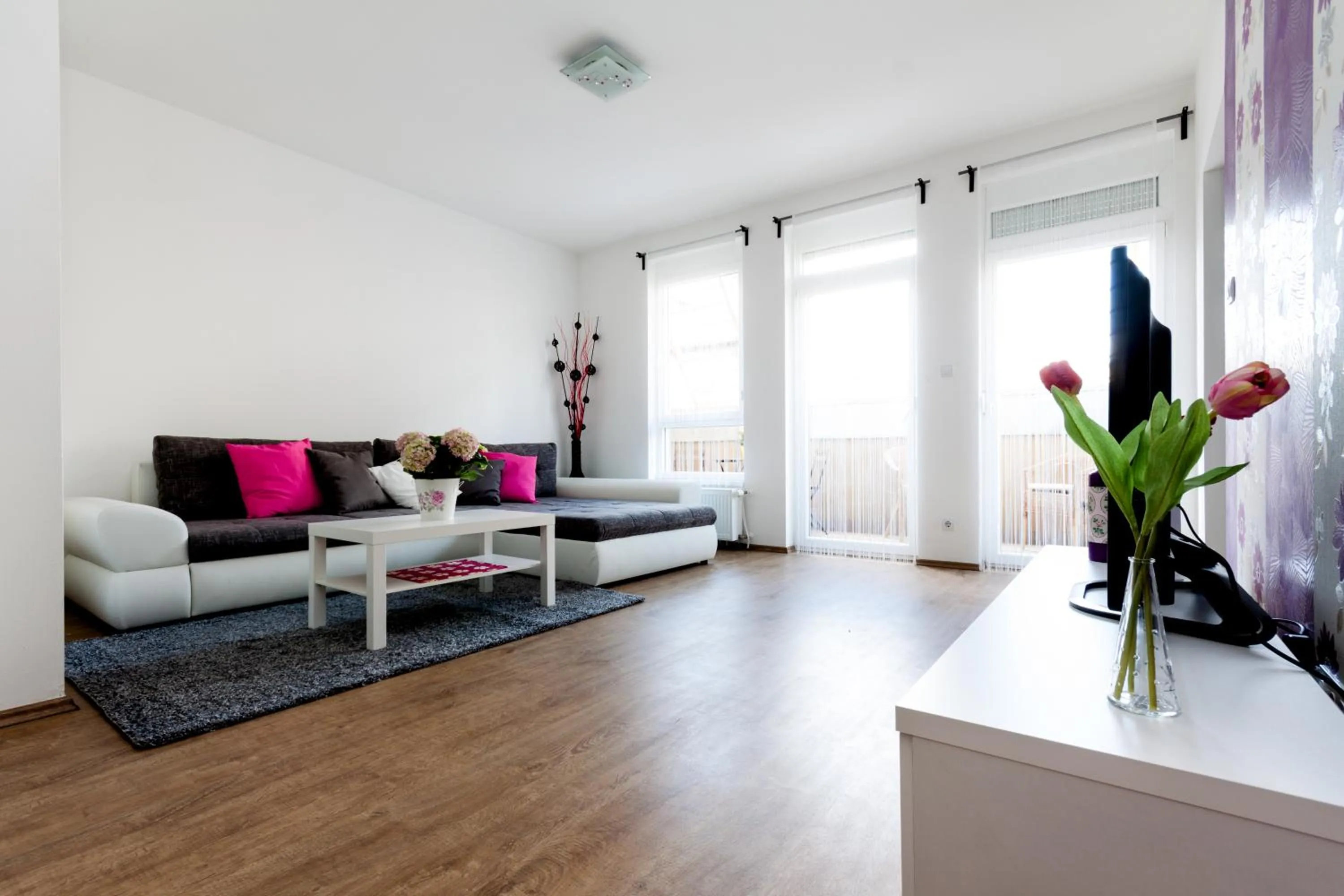 Living room in Grand Budapest Penthouse