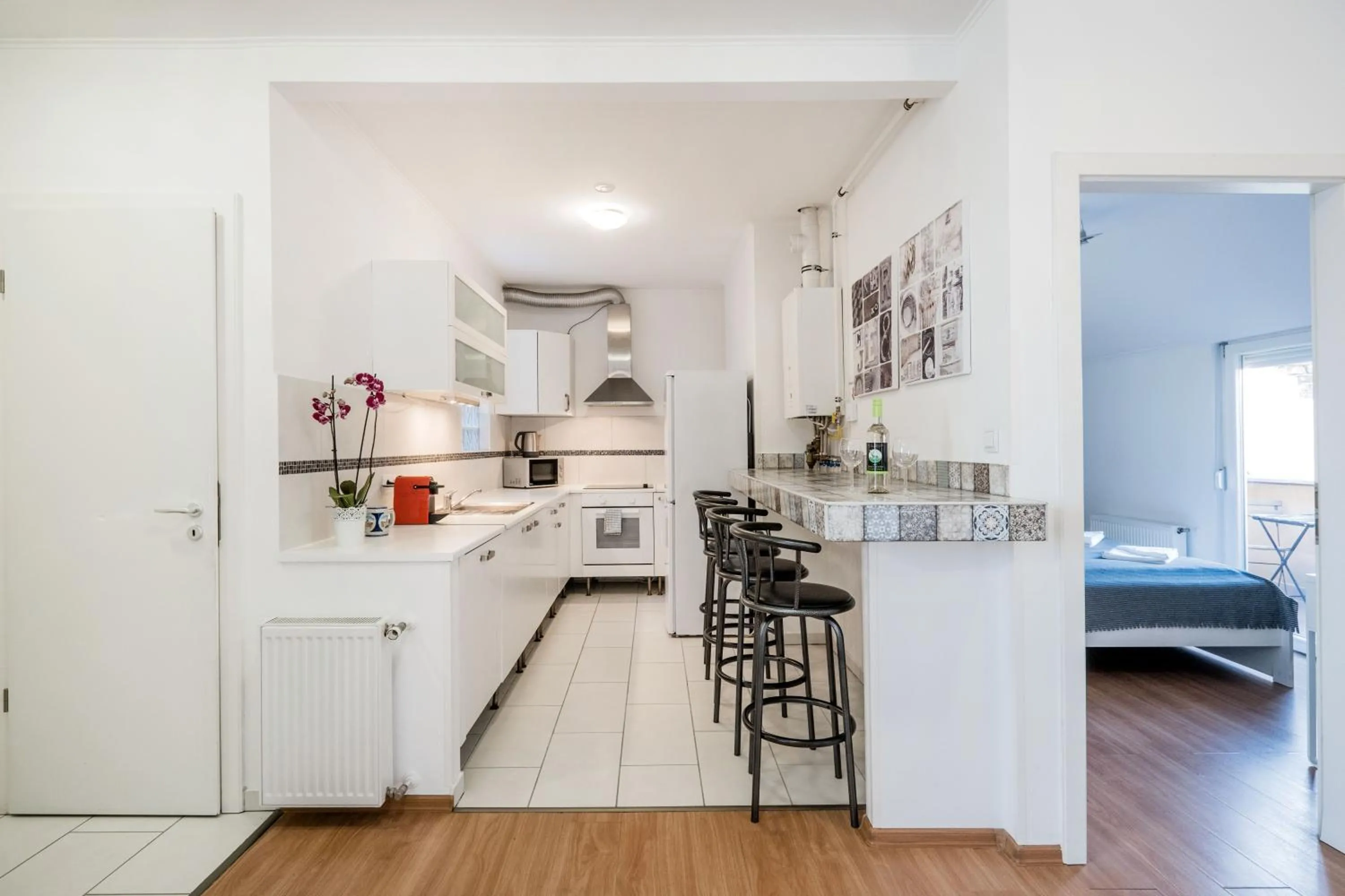 kitchen in Grand Budapest Penthouse