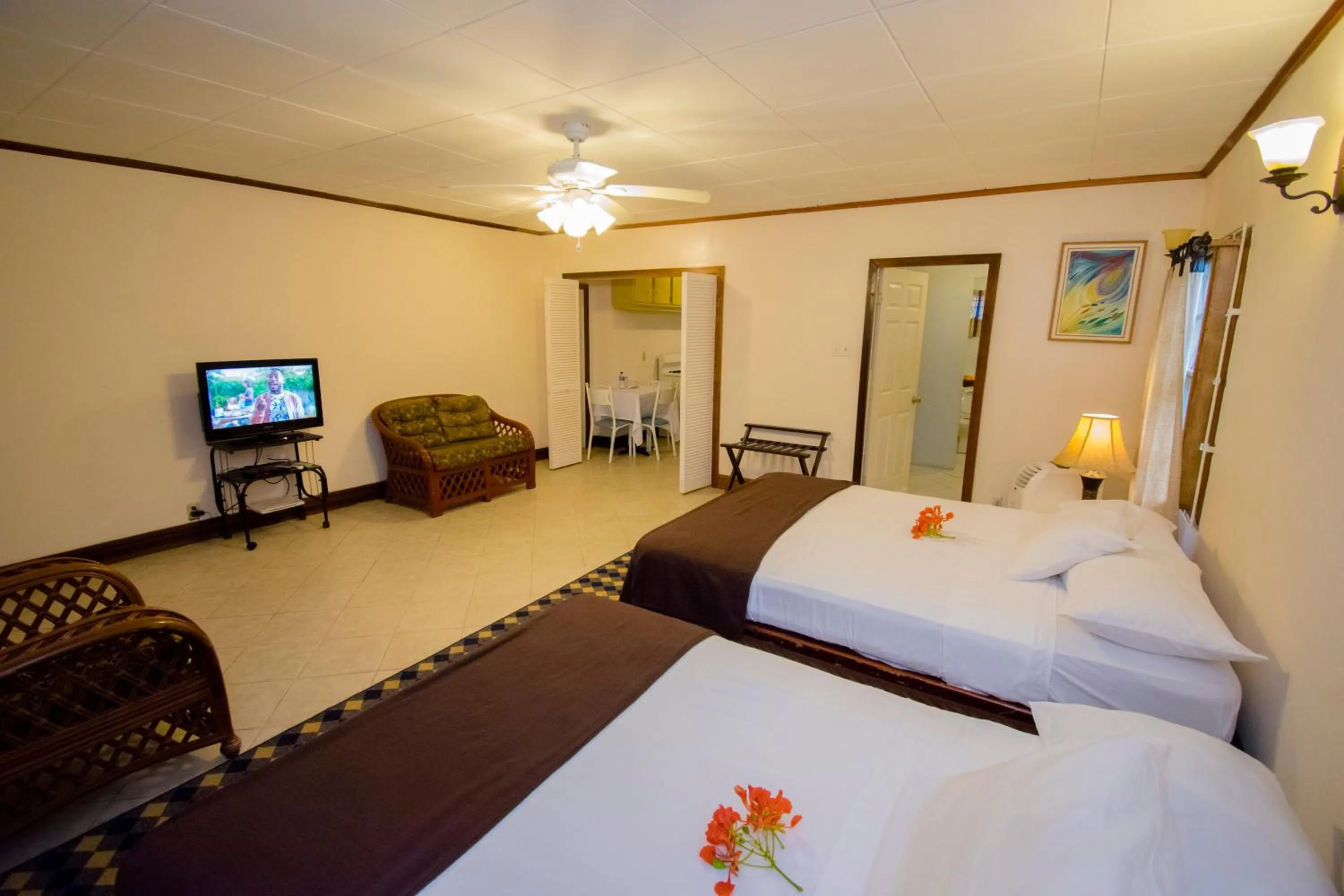 Bed in Herdmanston Lodge Hotel