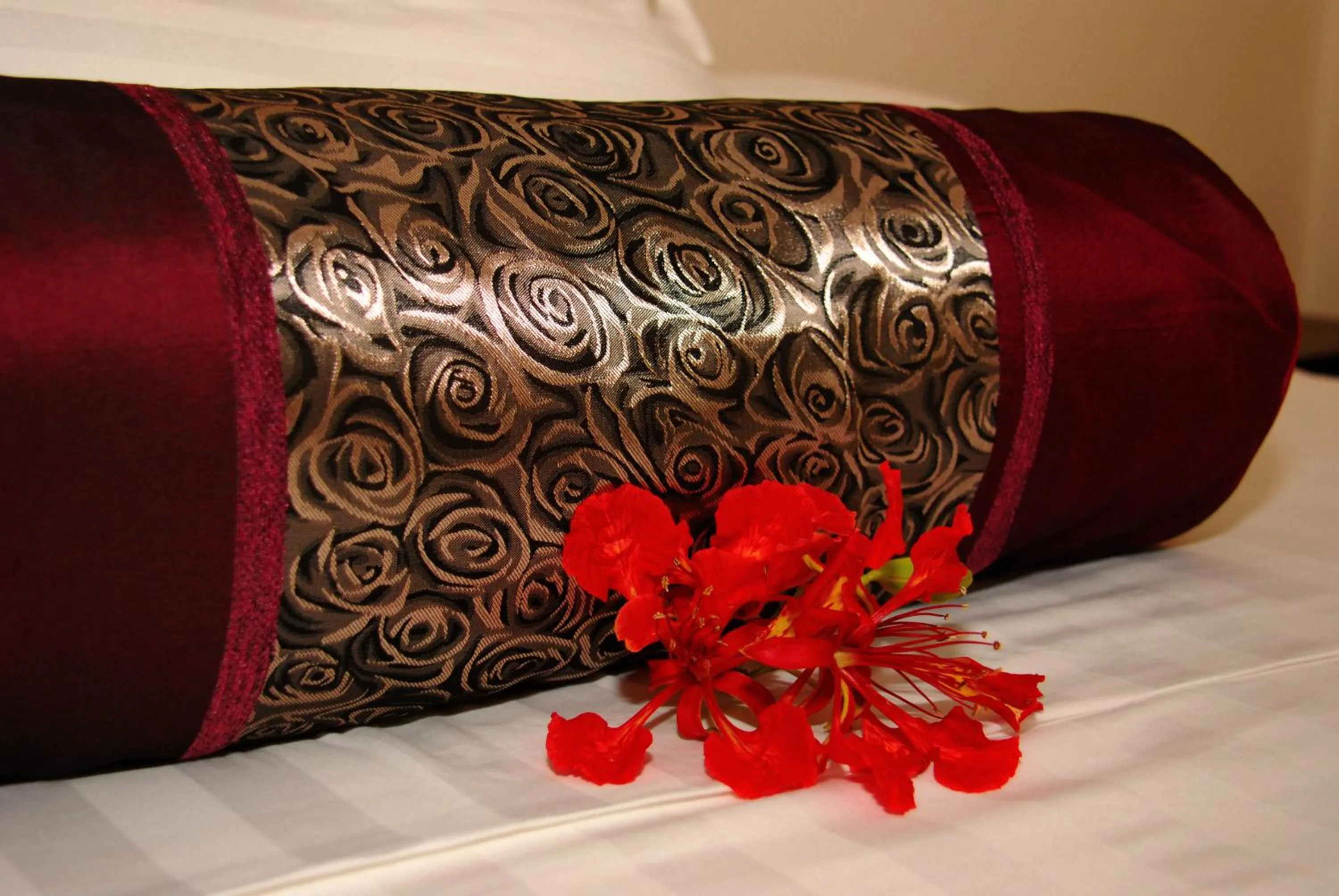 Decorative detail, Bed in Herdmanston Lodge Hotel