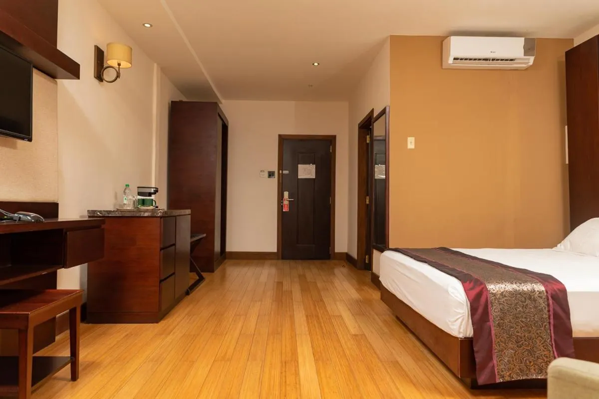 Bed in Herdmanston Lodge Hotel