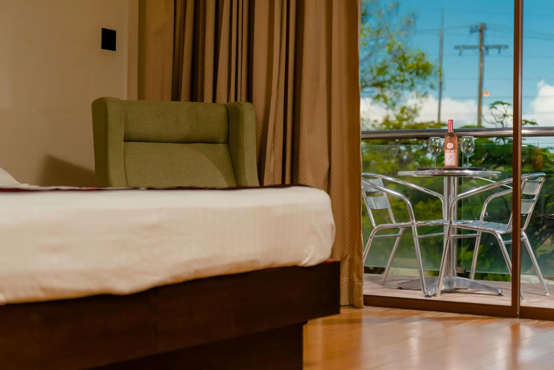 View (from property/room), Bed in Herdmanston Lodge Hotel