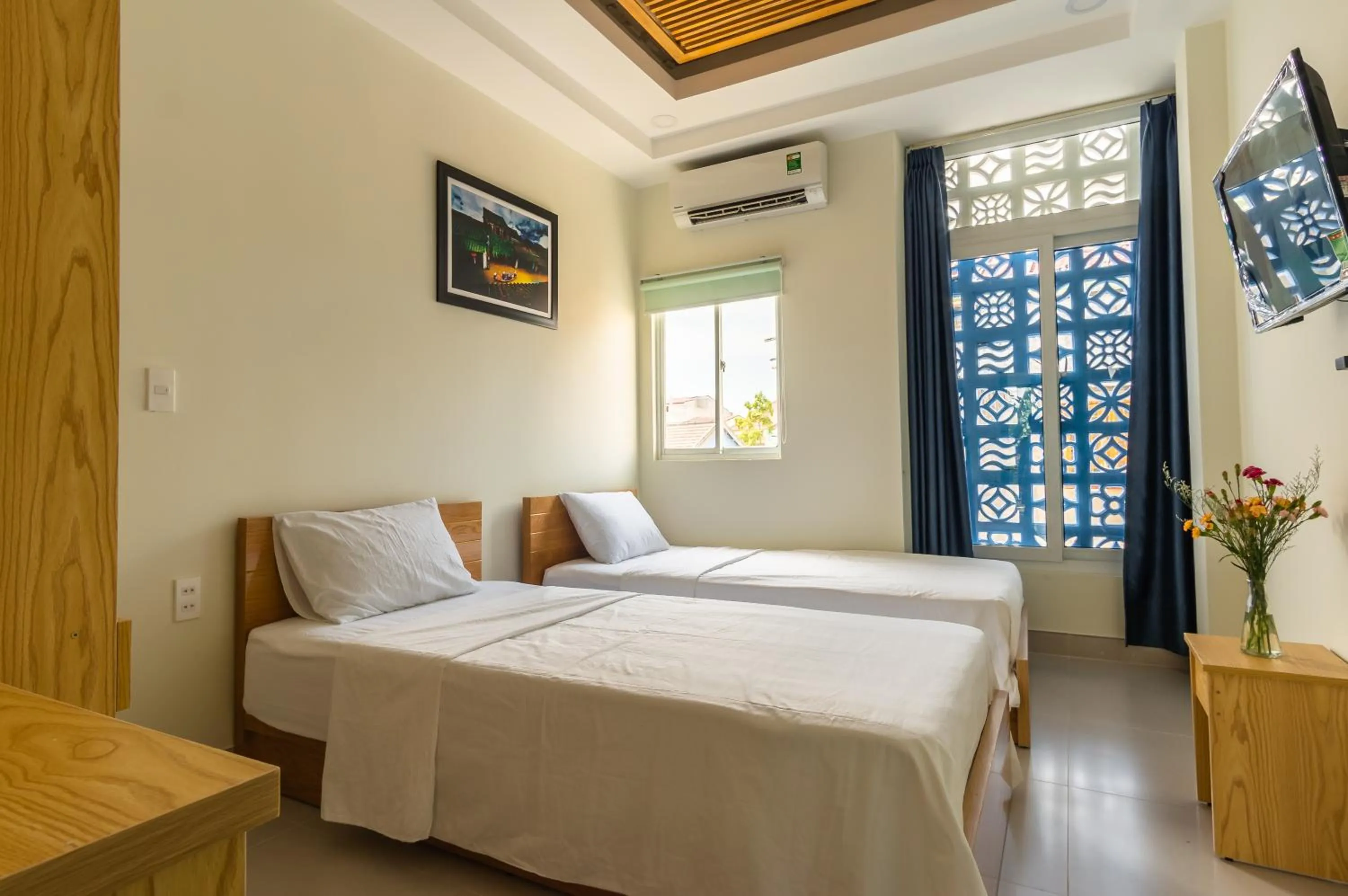 Bed in D Central Hoi An Homestay