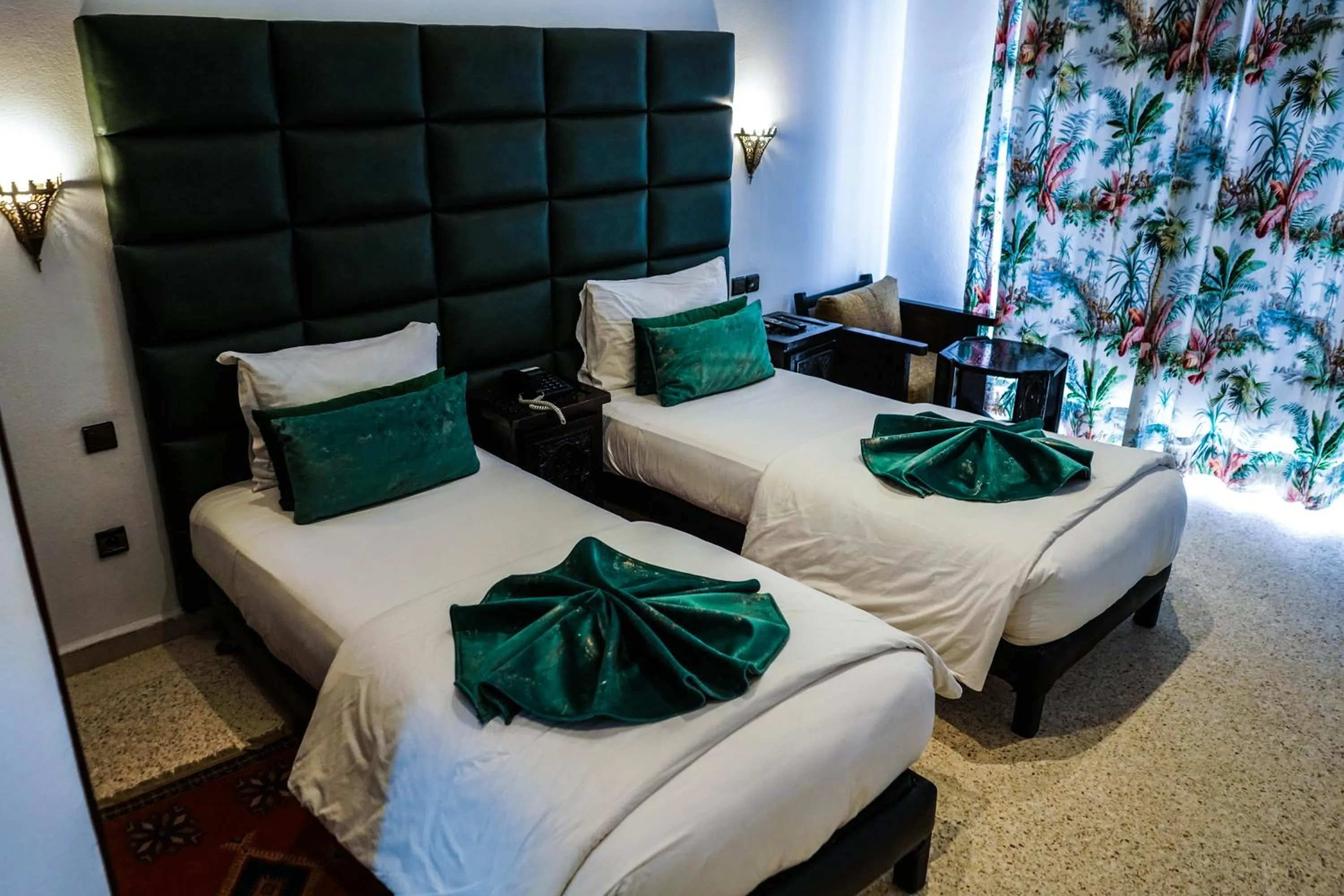 Bed in Hotel La Perle du Sud