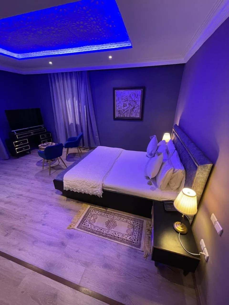 Bed in Hotel La Perle du Sud