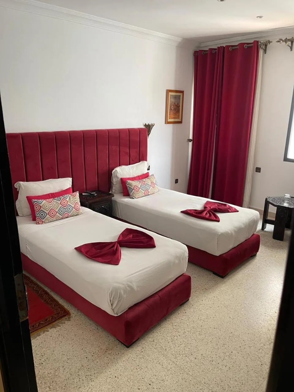 Bed in Hotel La Perle du Sud