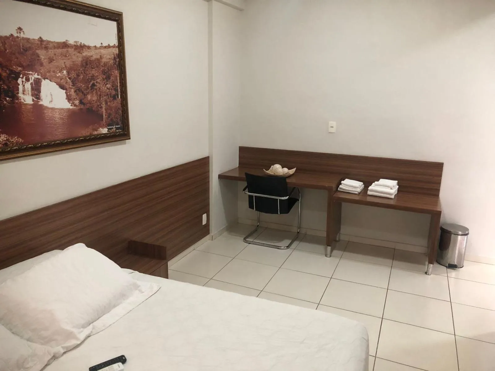 Bed in Paracatu Plaza Hotel