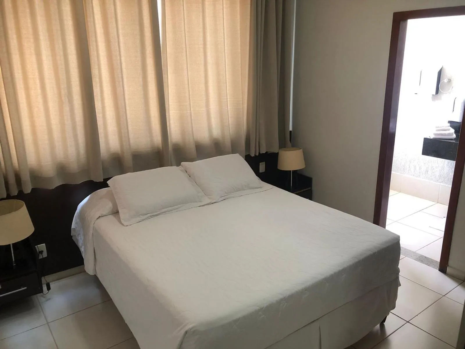 Bed in Paracatu Plaza Hotel
