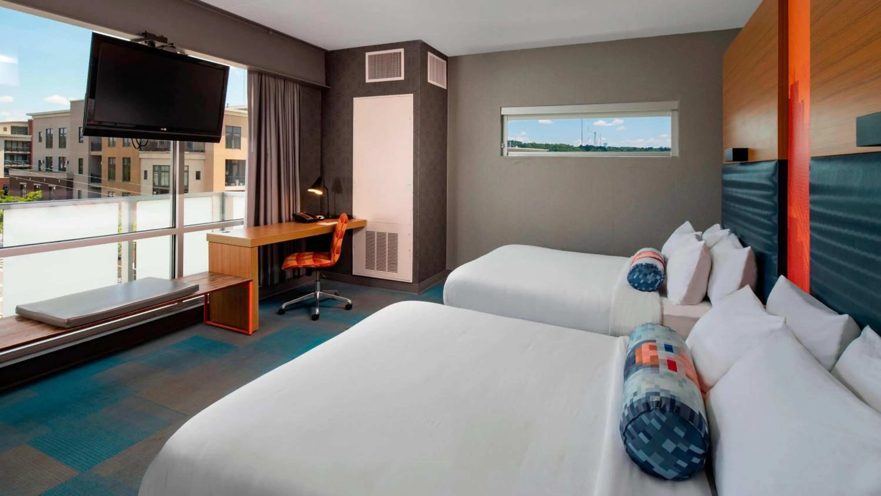 Bed in Aloft Birmingham Soho Square