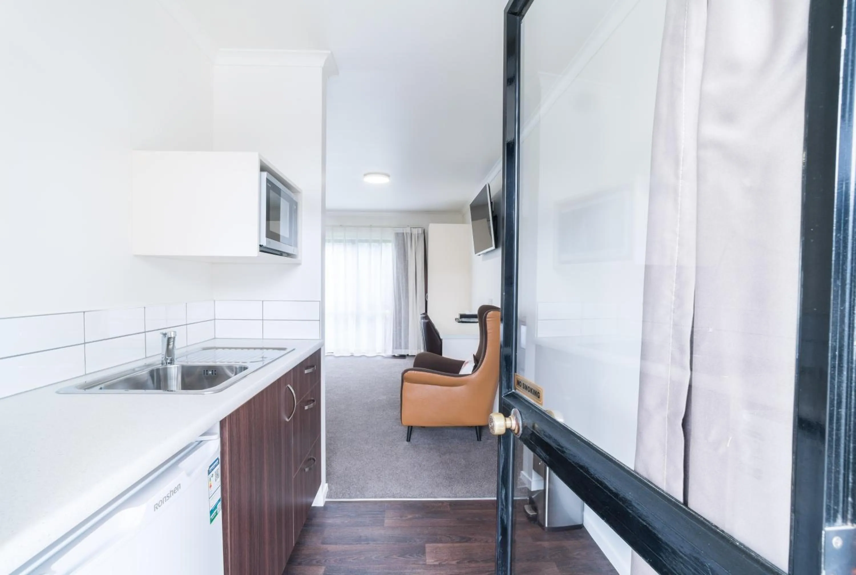 Kitchen or kitchenette in Heritage Court Lodge Oamaru