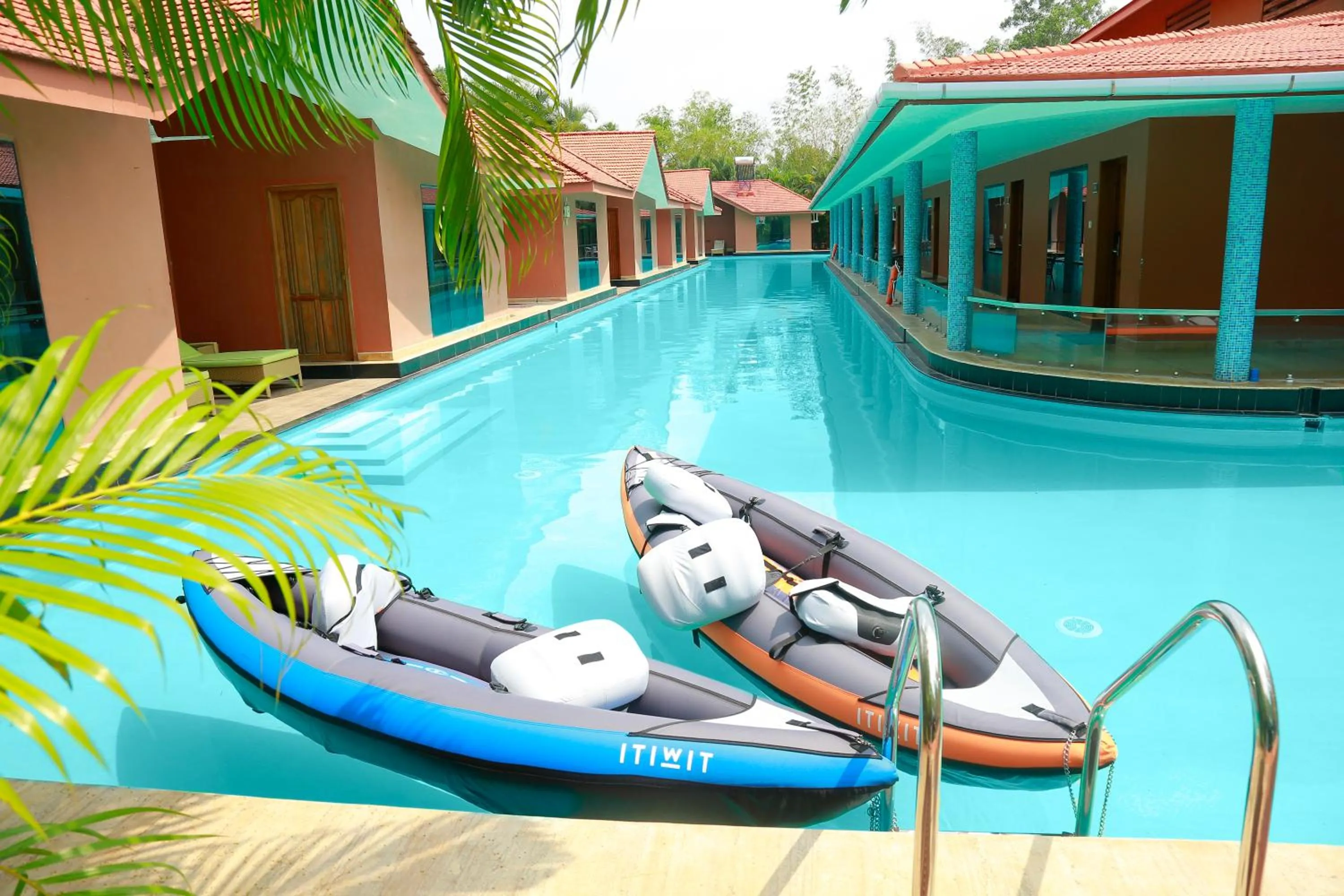 Pool view in SAJ Earth Resort & Convention Center , Kochi