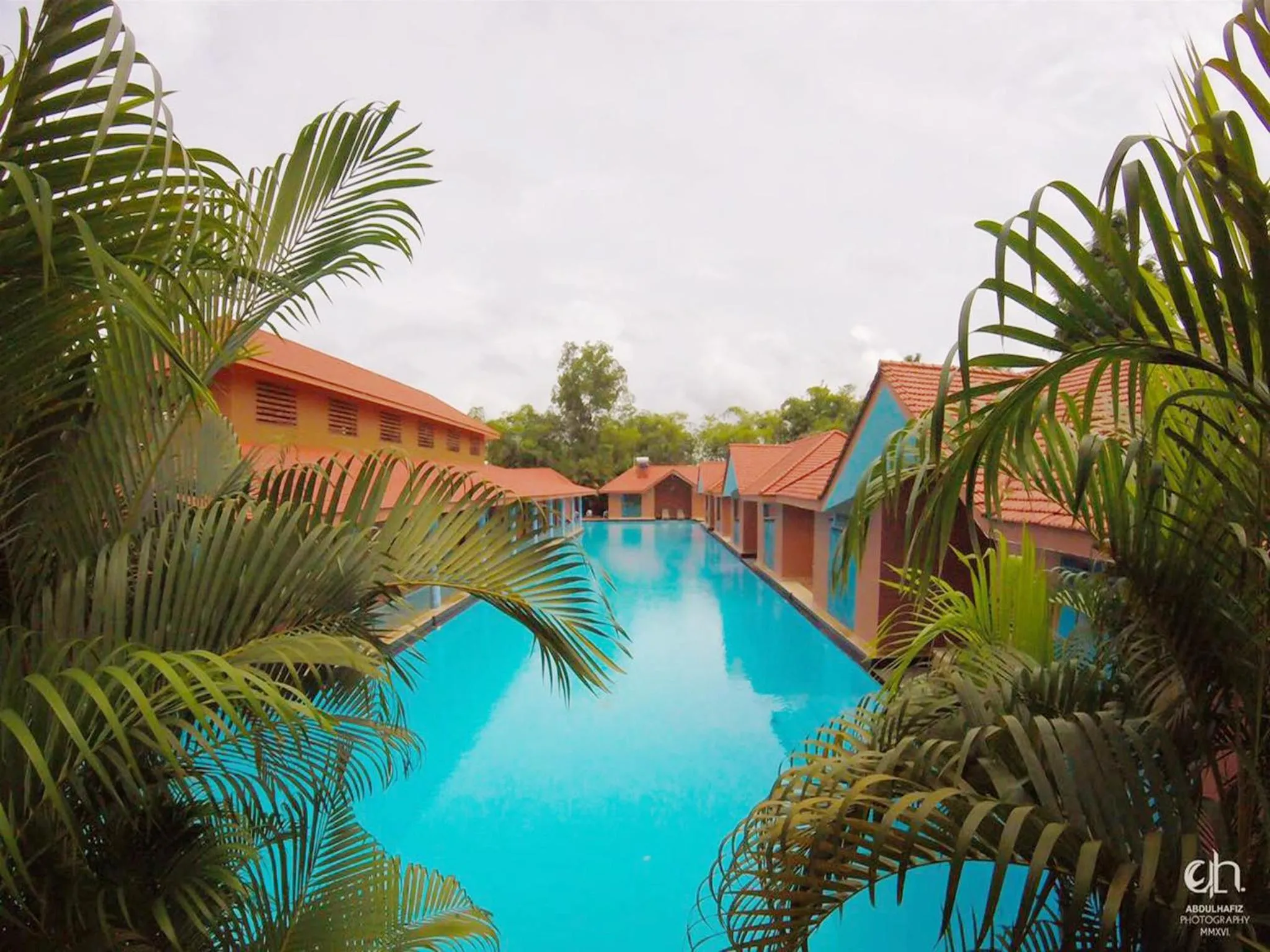 Pool view in SAJ Earth Resort & Convention Center , Kochi