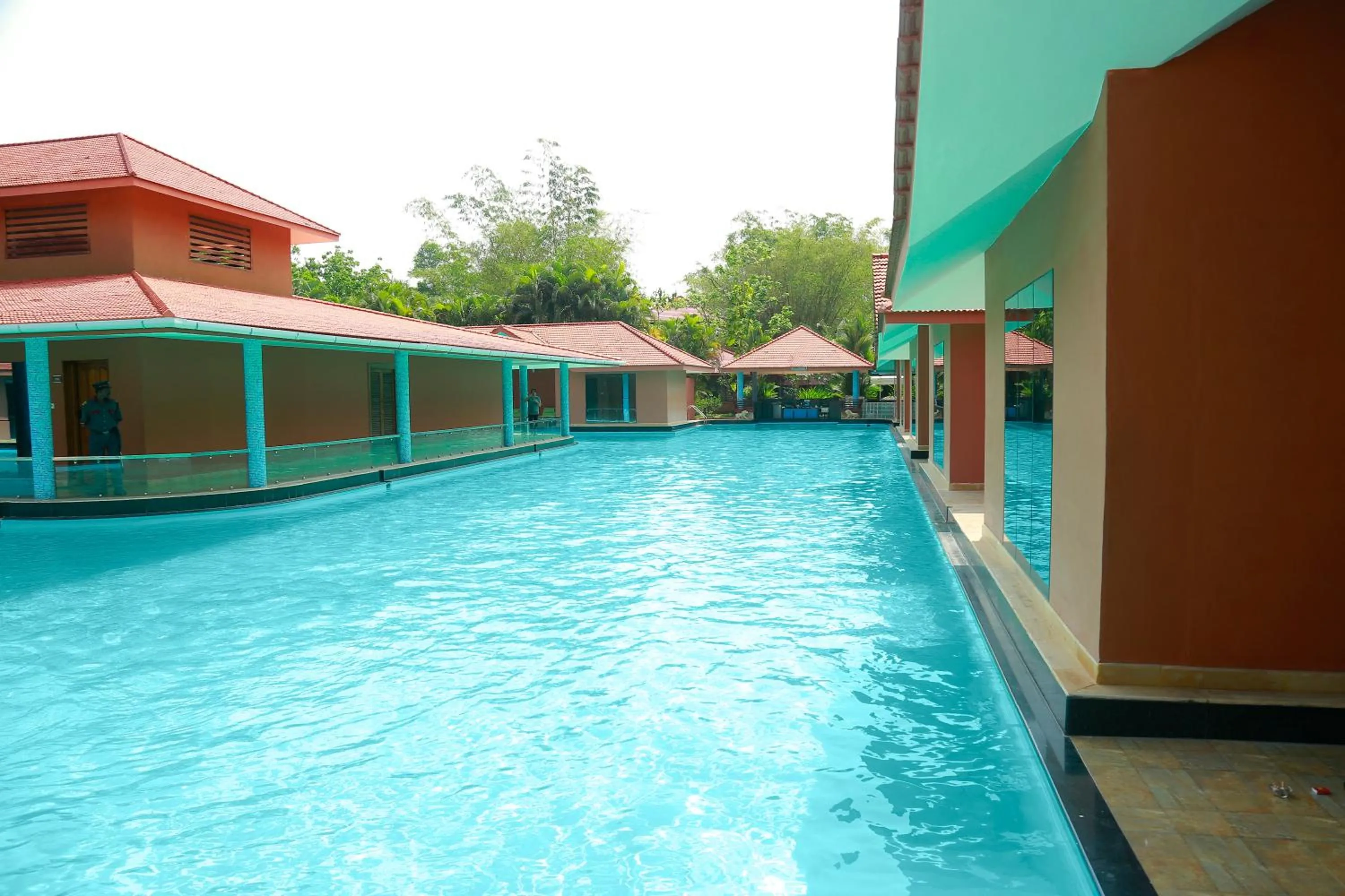 Pool view in SAJ Earth Resort & Convention Center , Kochi