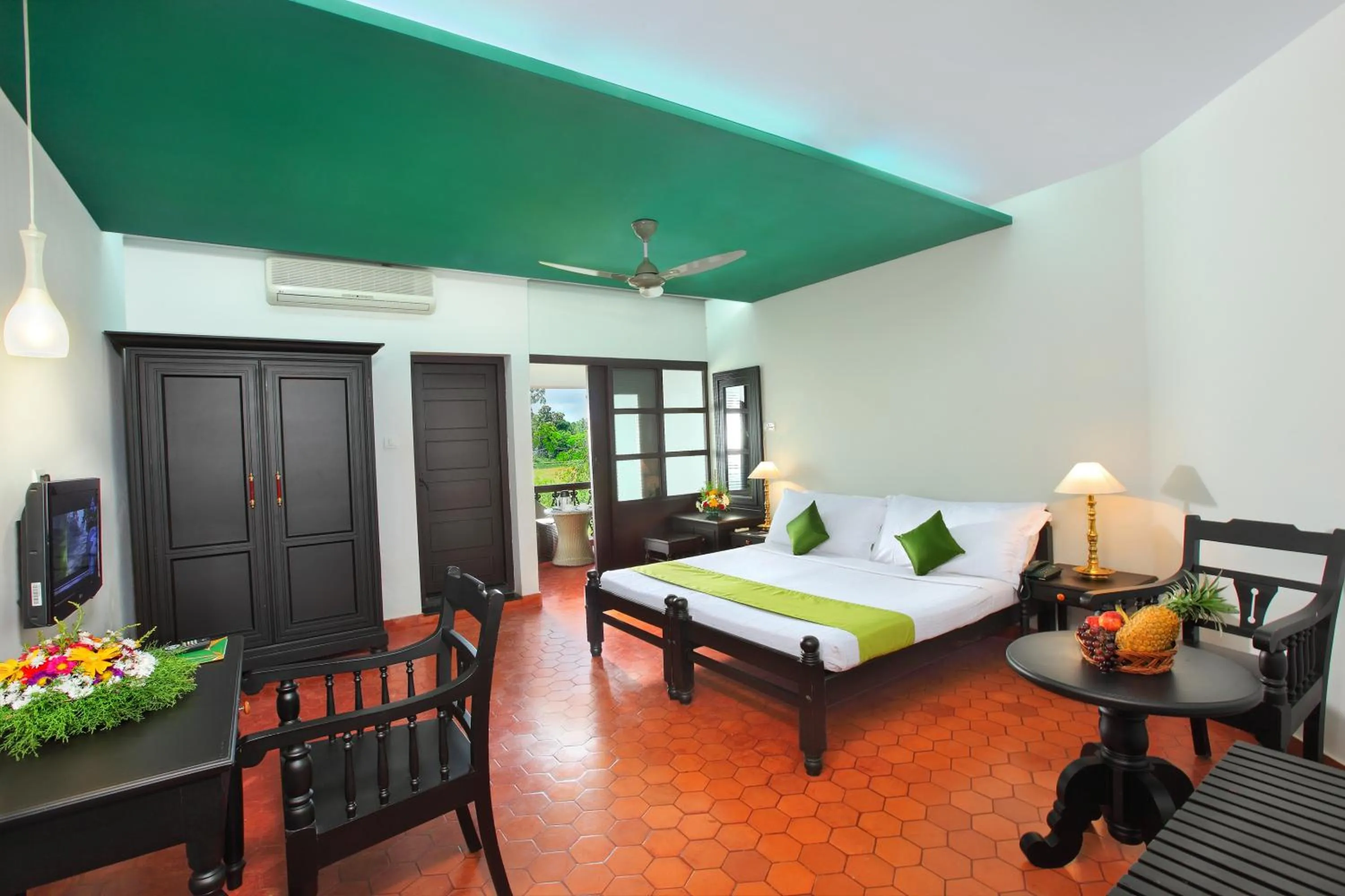 Bedroom, Bed in The River Retreat Heritage Ayurvedic Resort