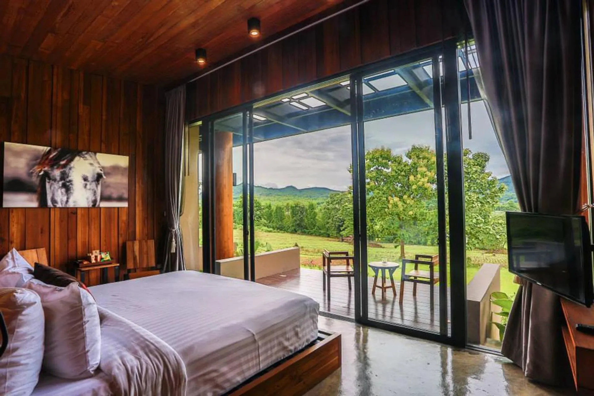 View (from property/room), Bed in Puripai Villa Wellness & Retreat