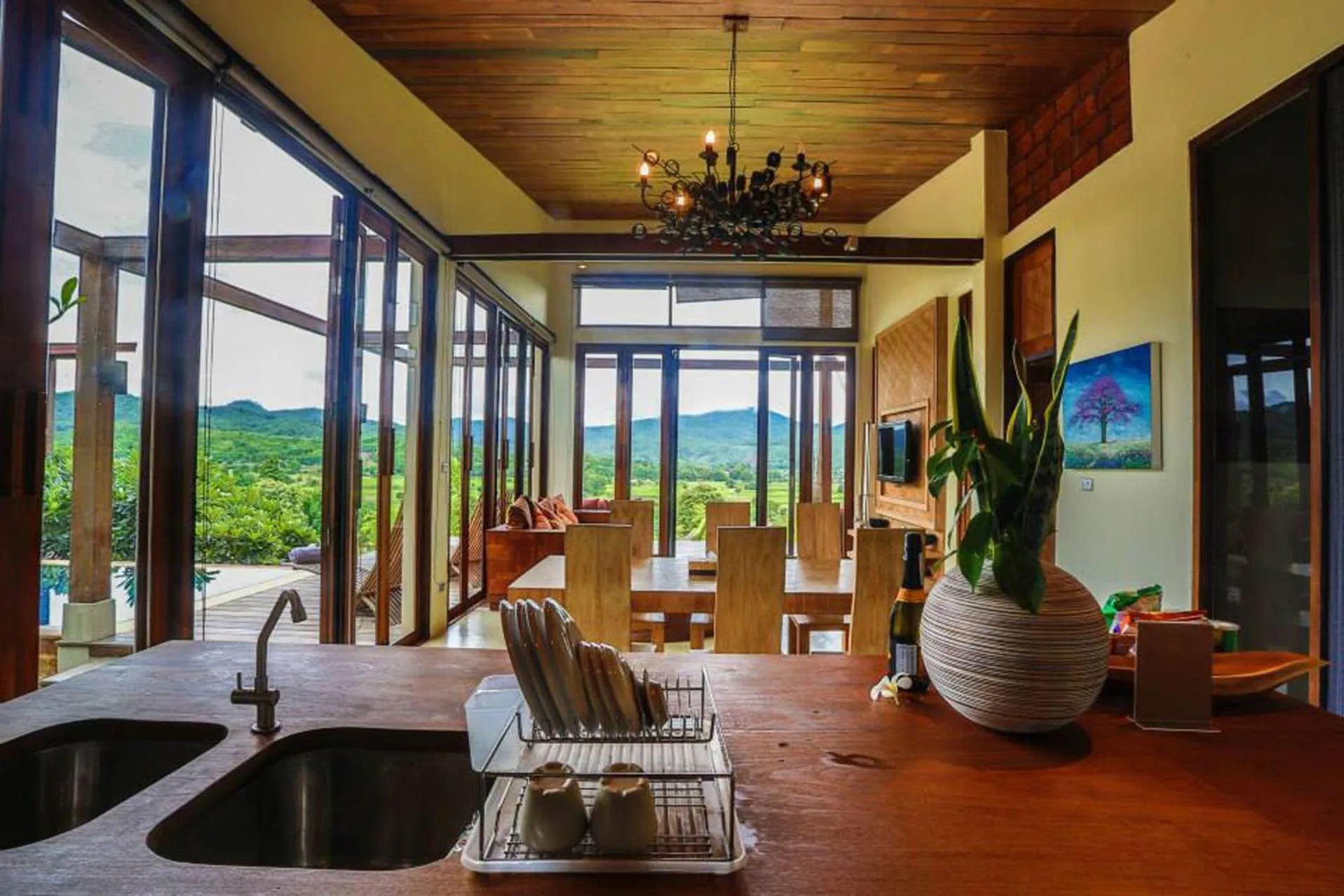 kitchen in Puripai Villa Wellness & Retreat