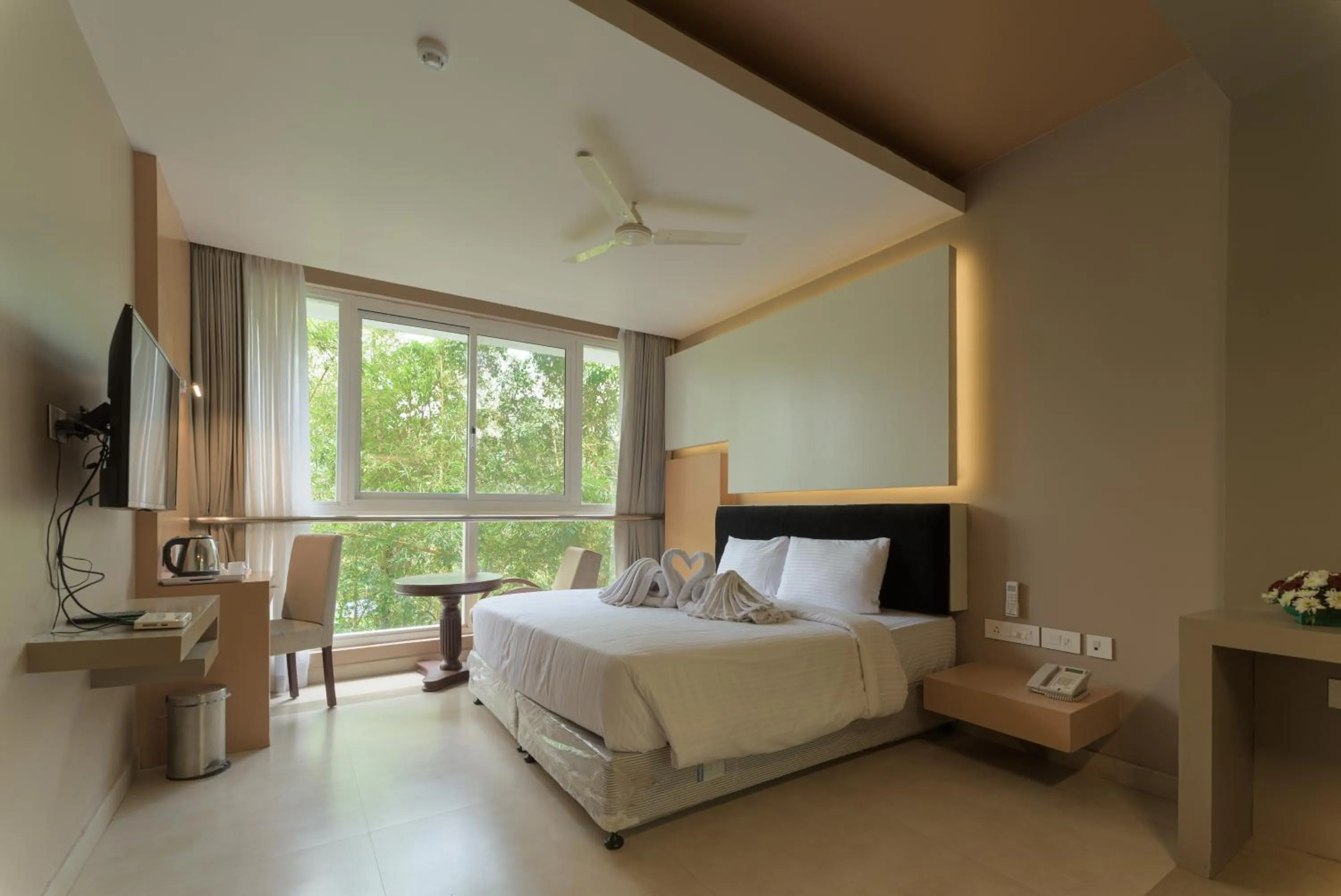 Photo of the whole room, Bed in Vythiri Village