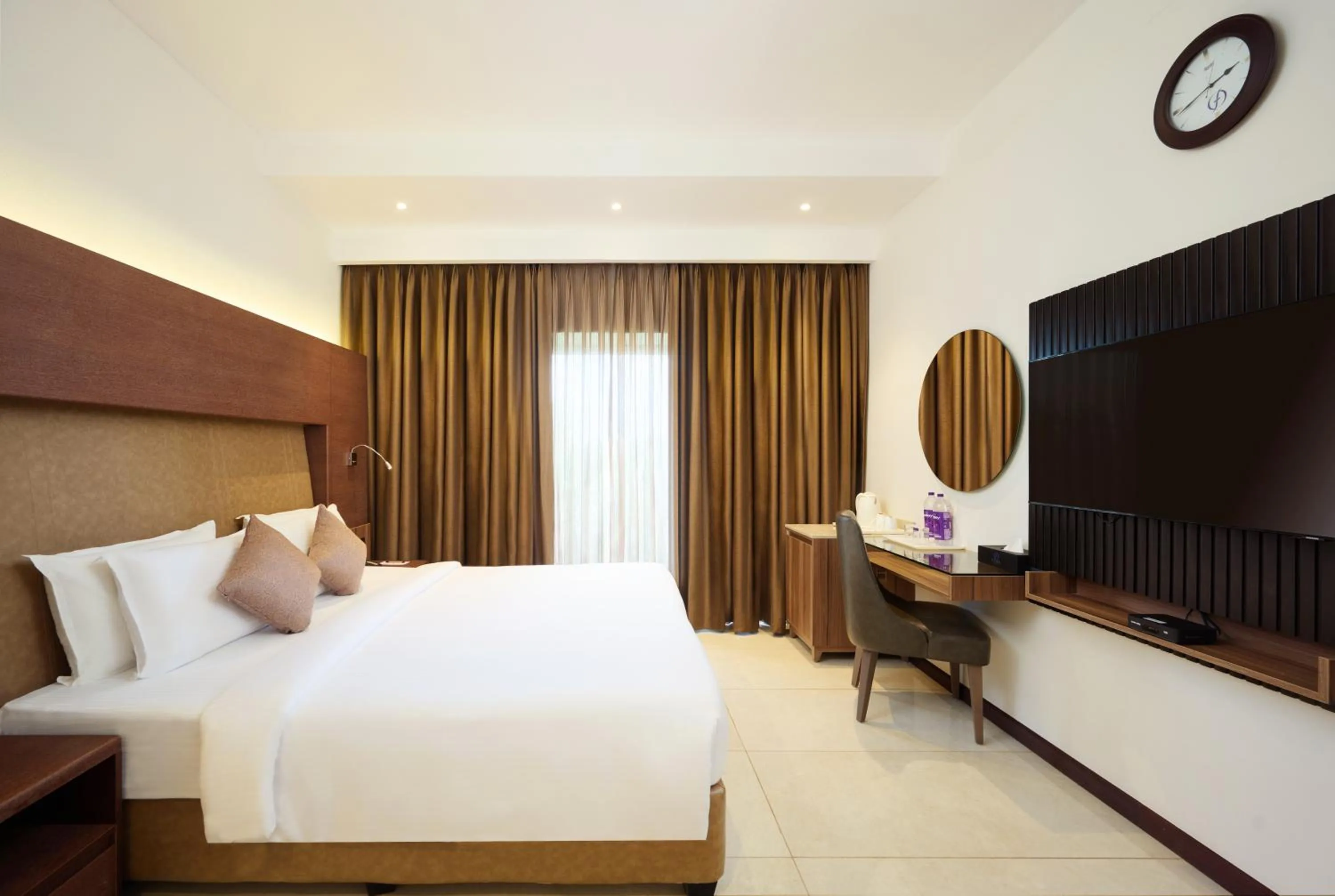 Shower, Bed in Flora Airport Hotel and Convention Centre Kochi