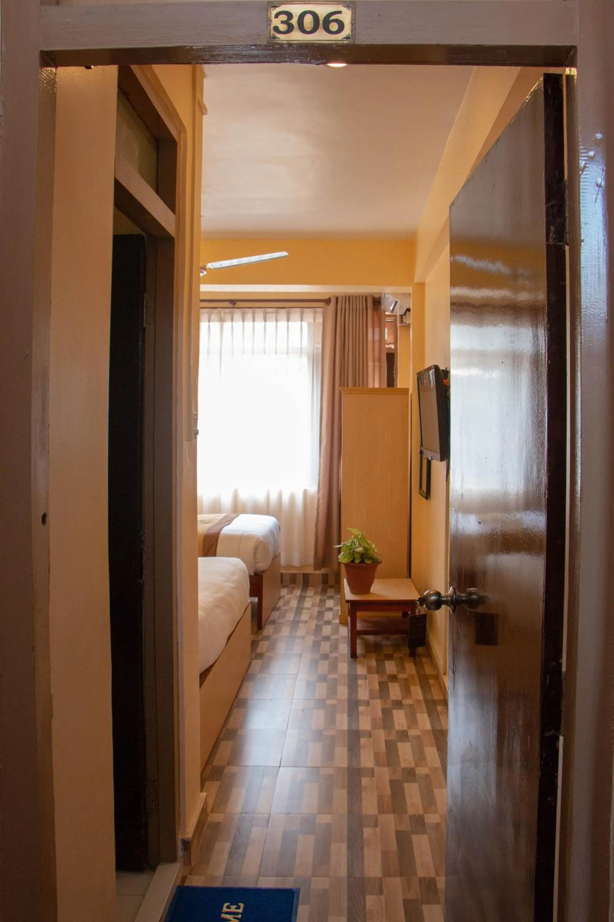 View (from property/room), Bed in Hotel Lapha