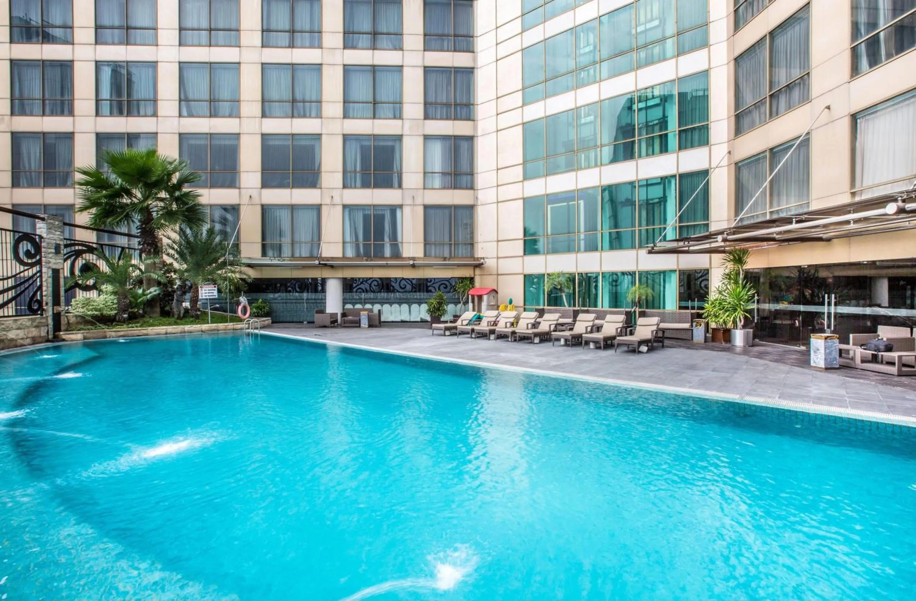 Pool view in Wyndham Surabaya