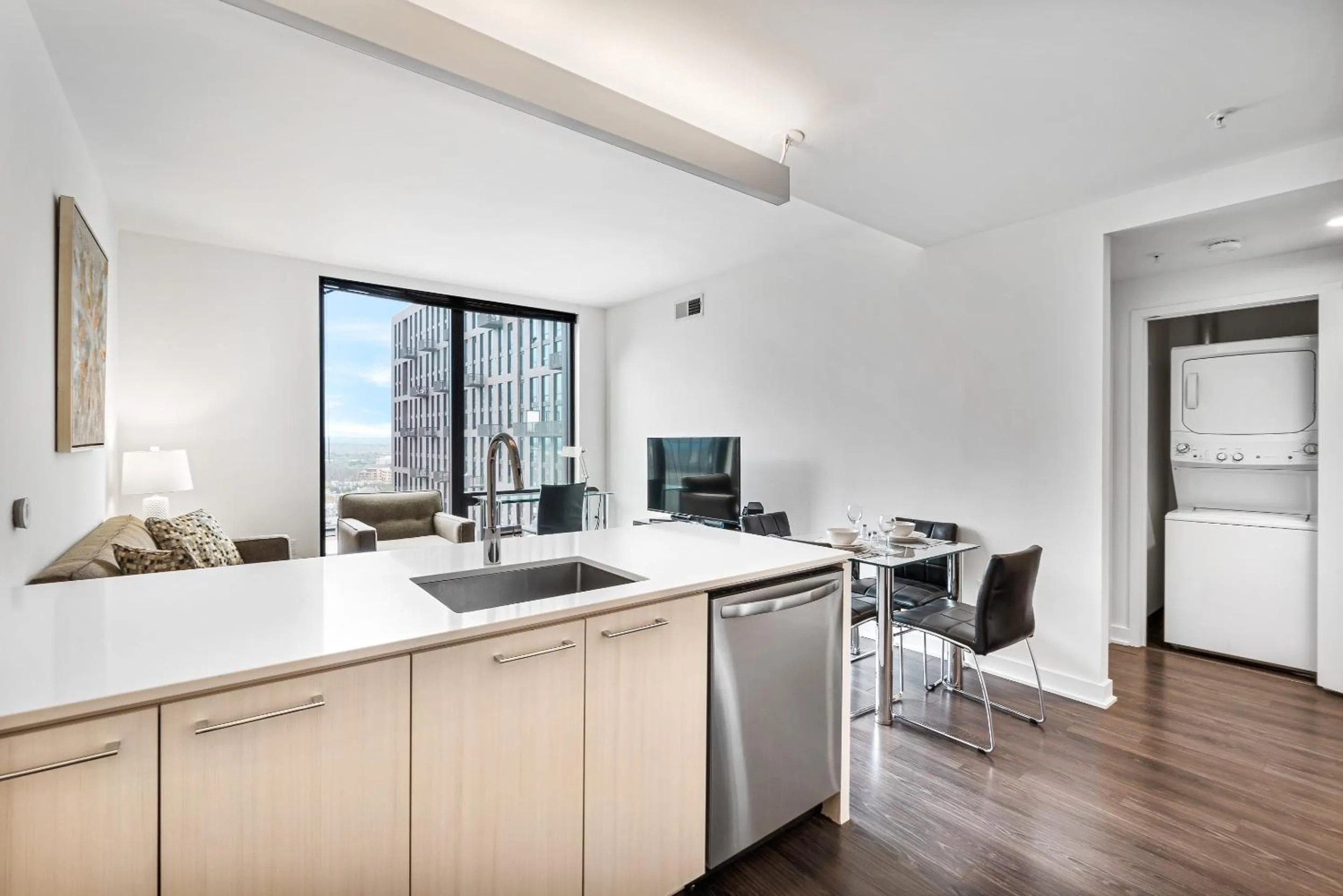 kitchen in Global Luxury Suites at Reston Town Center