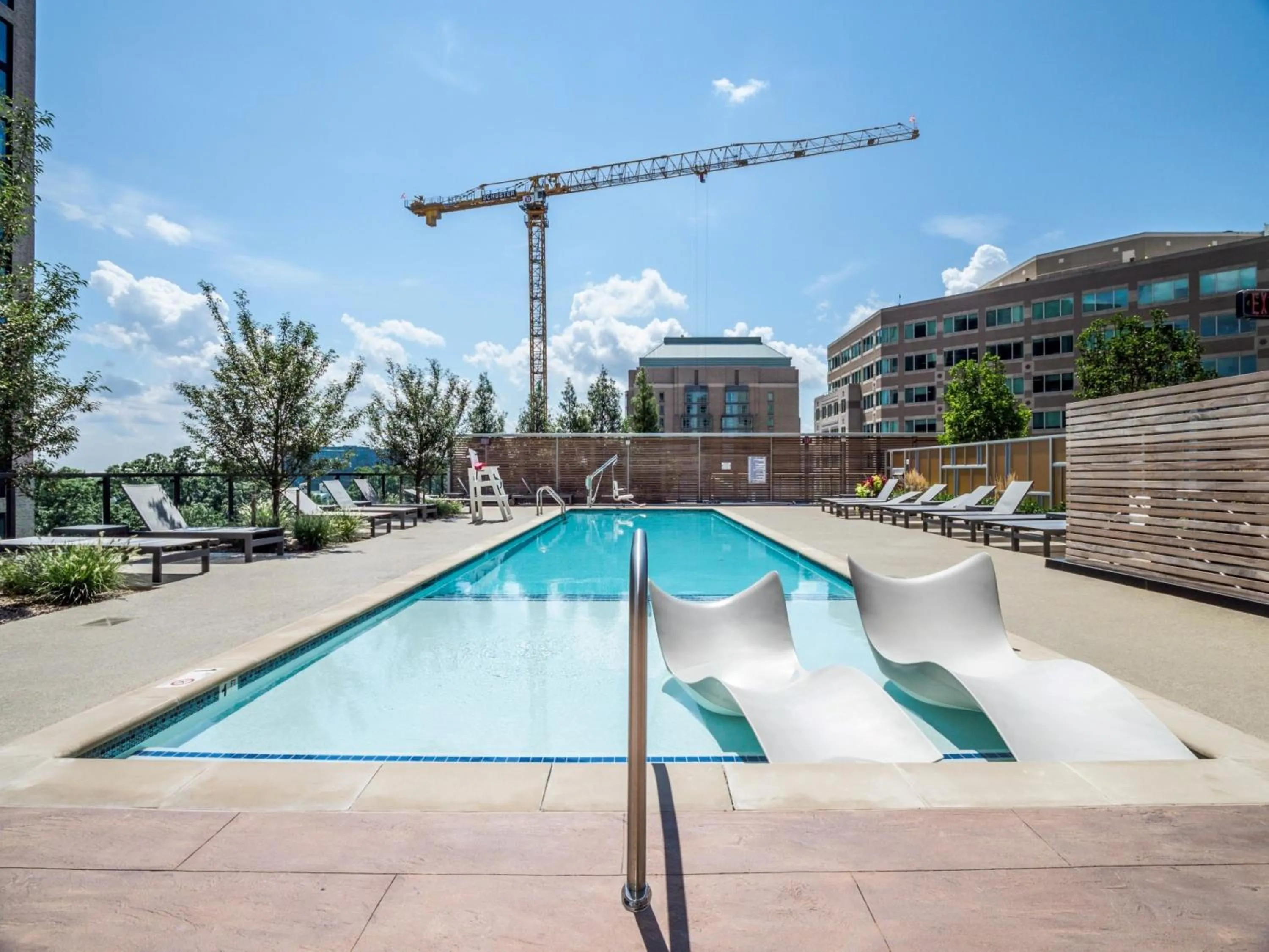 Property building in Global Luxury Suites at Reston Town Center