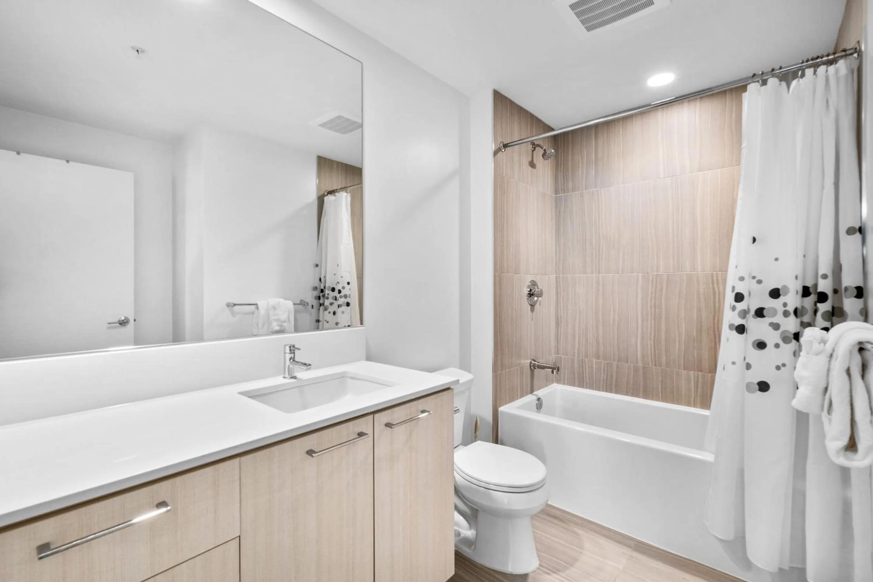 Bathroom in Global Luxury Suites at Reston Town Center
