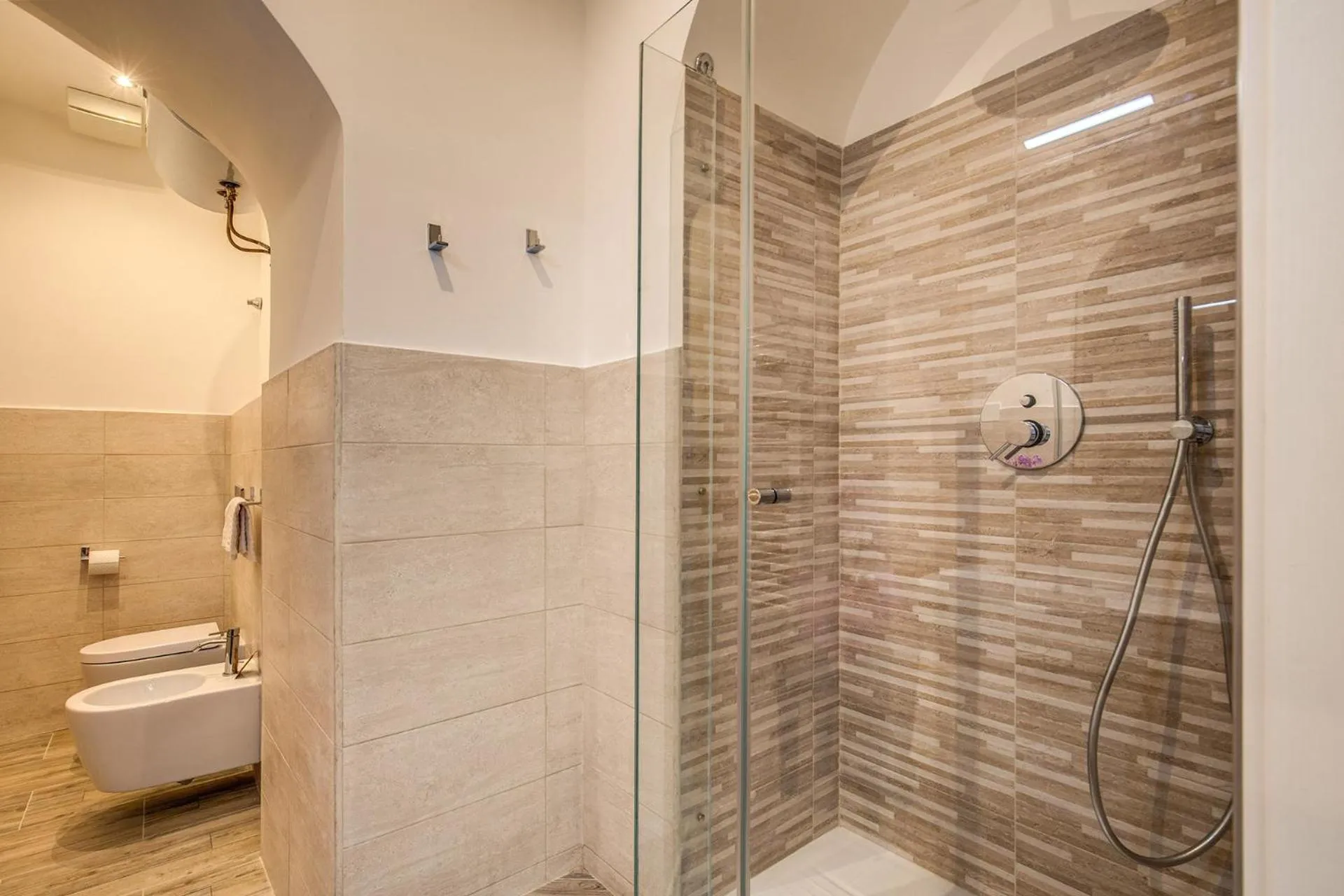 Shower in Feronia Guest house