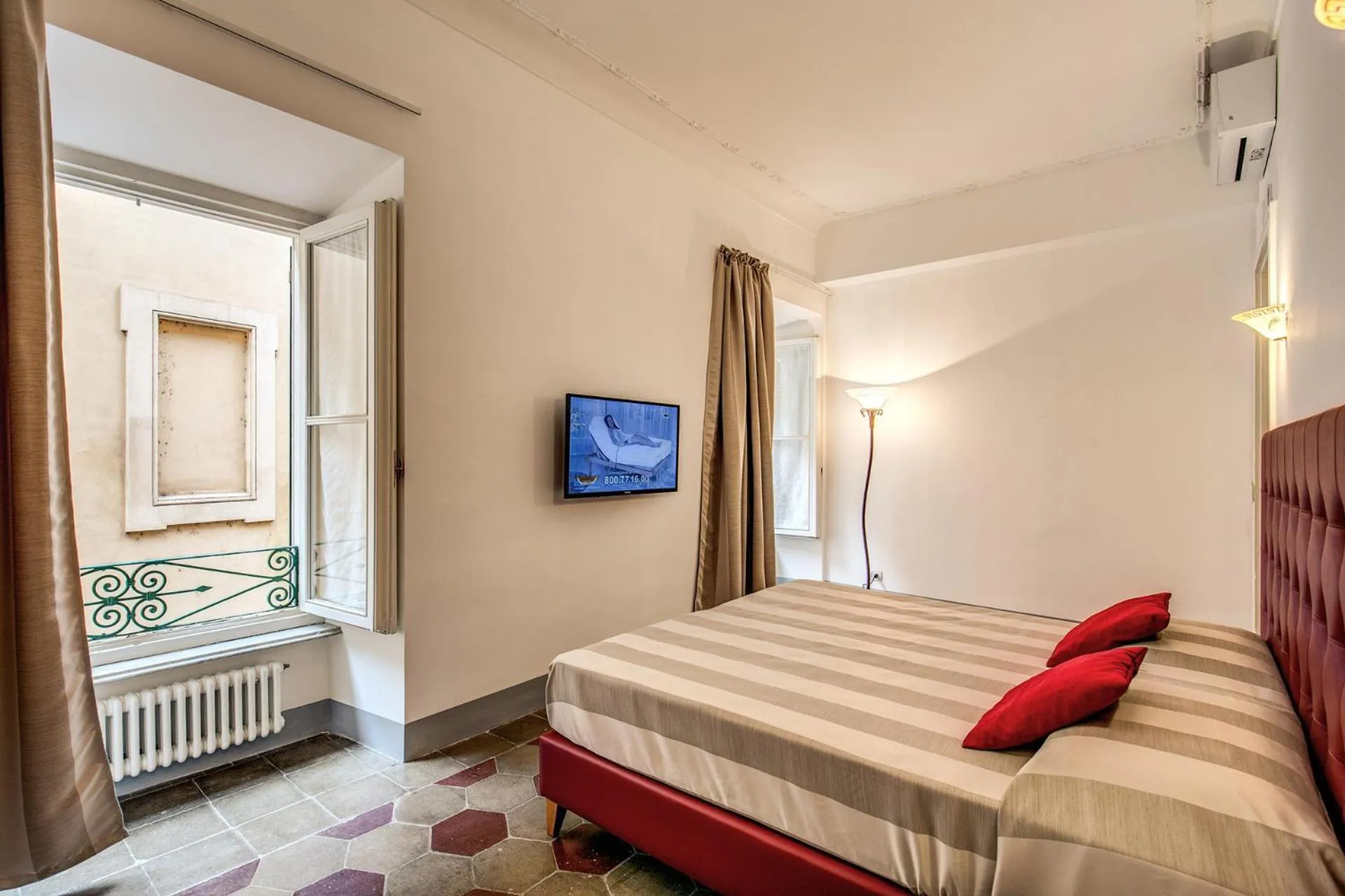 Bed in Feronia Guest house