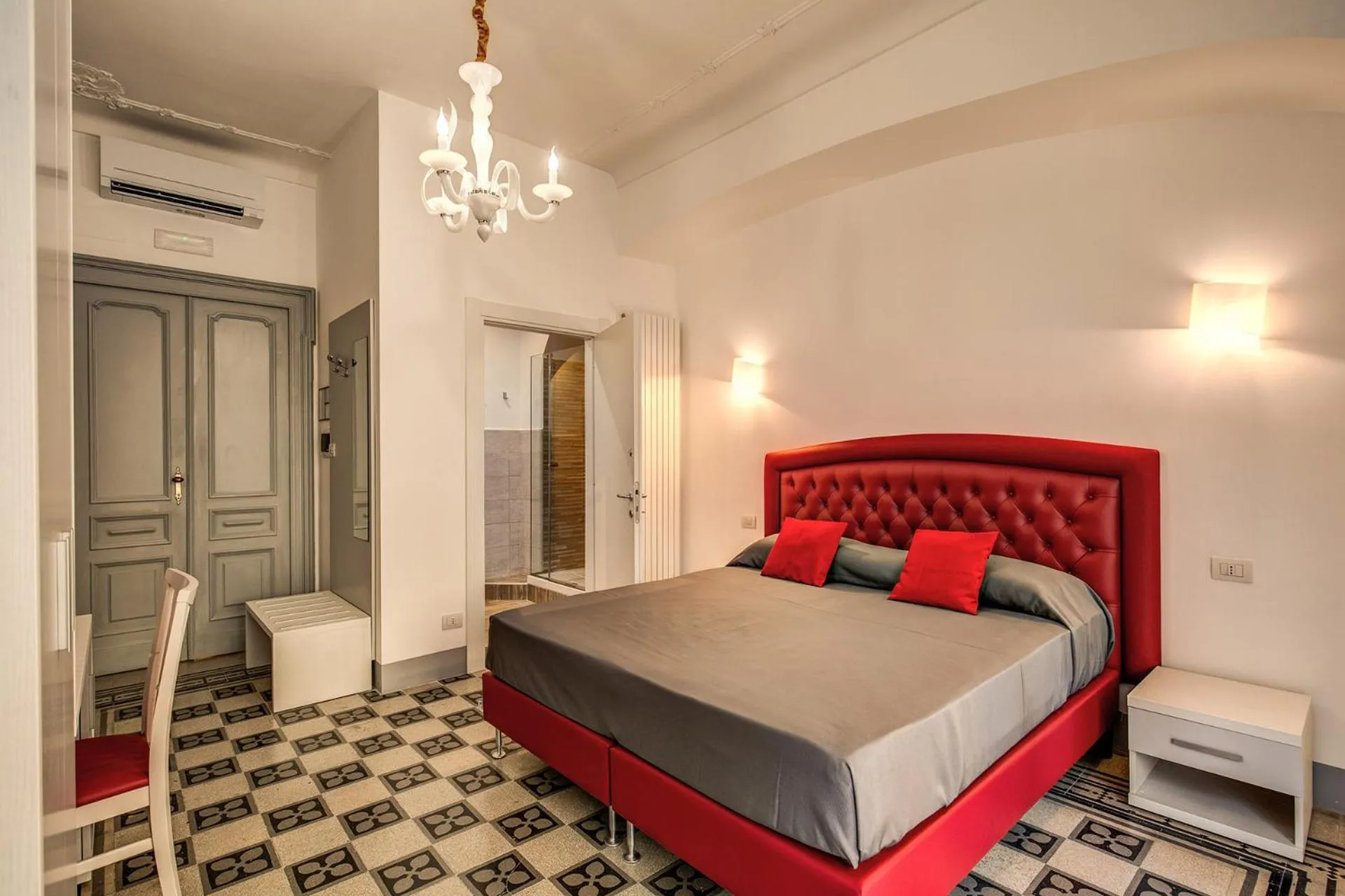 Bed in Feronia Guest house