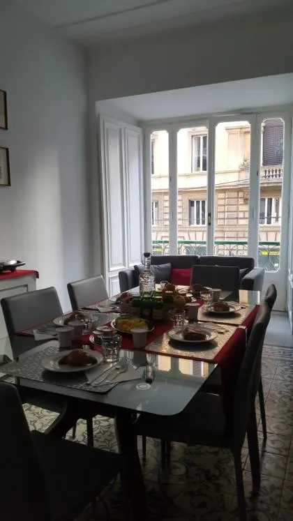 Italian breakfast in Feronia Guest house