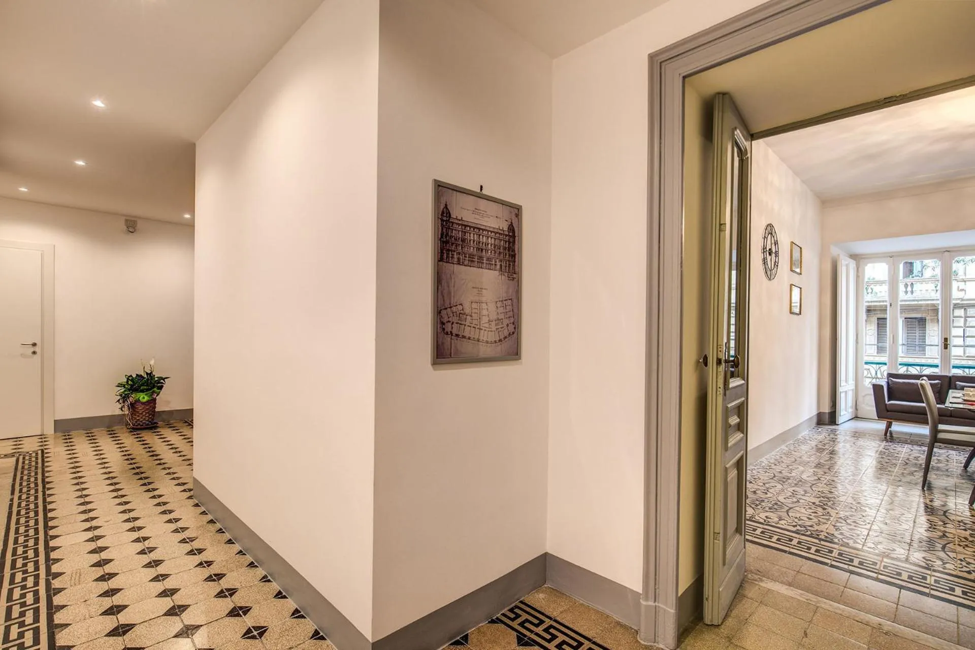 Floor plan in Feronia Guest house