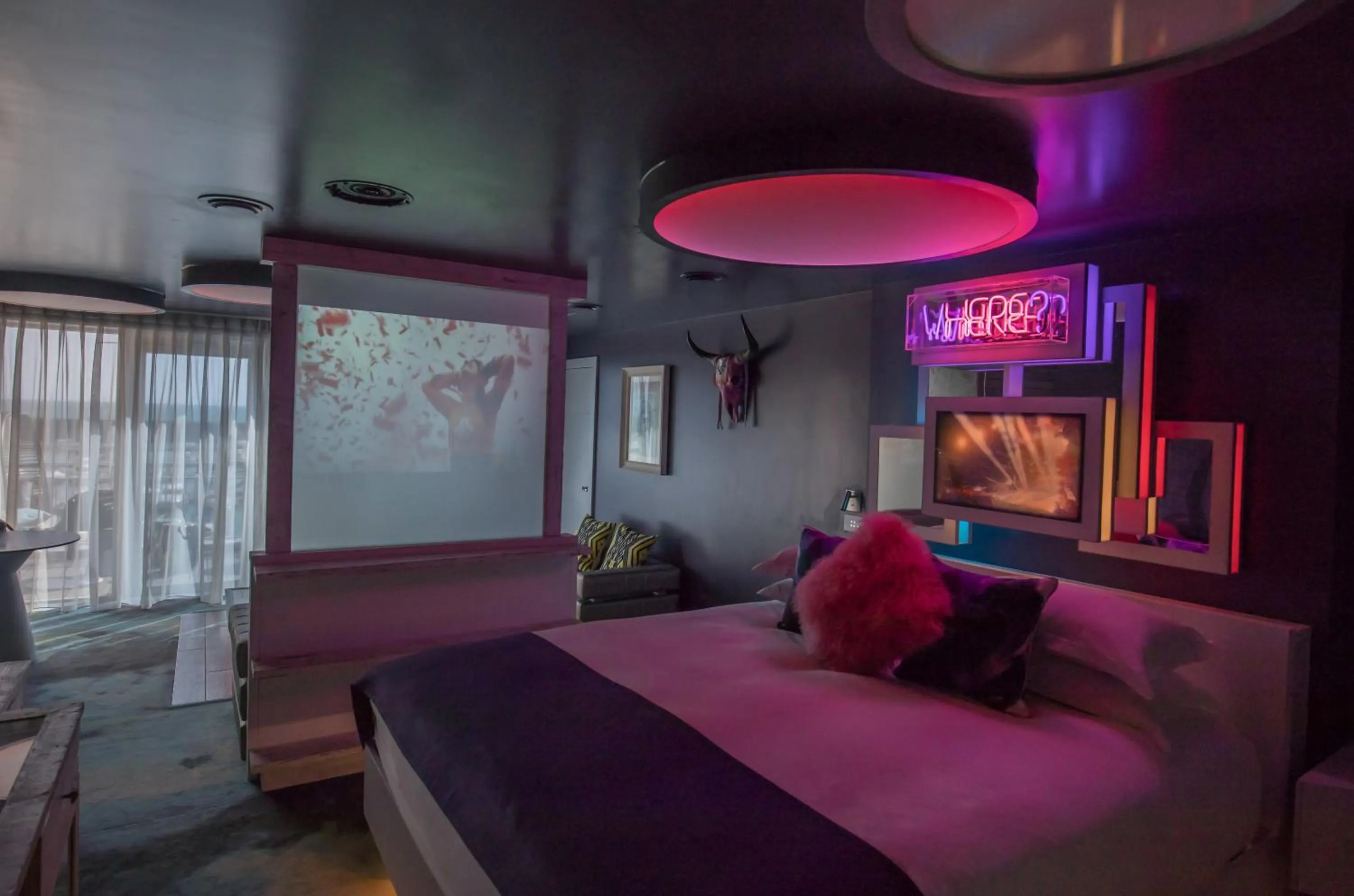 Bedroom, Bed in Malmaison Brighton