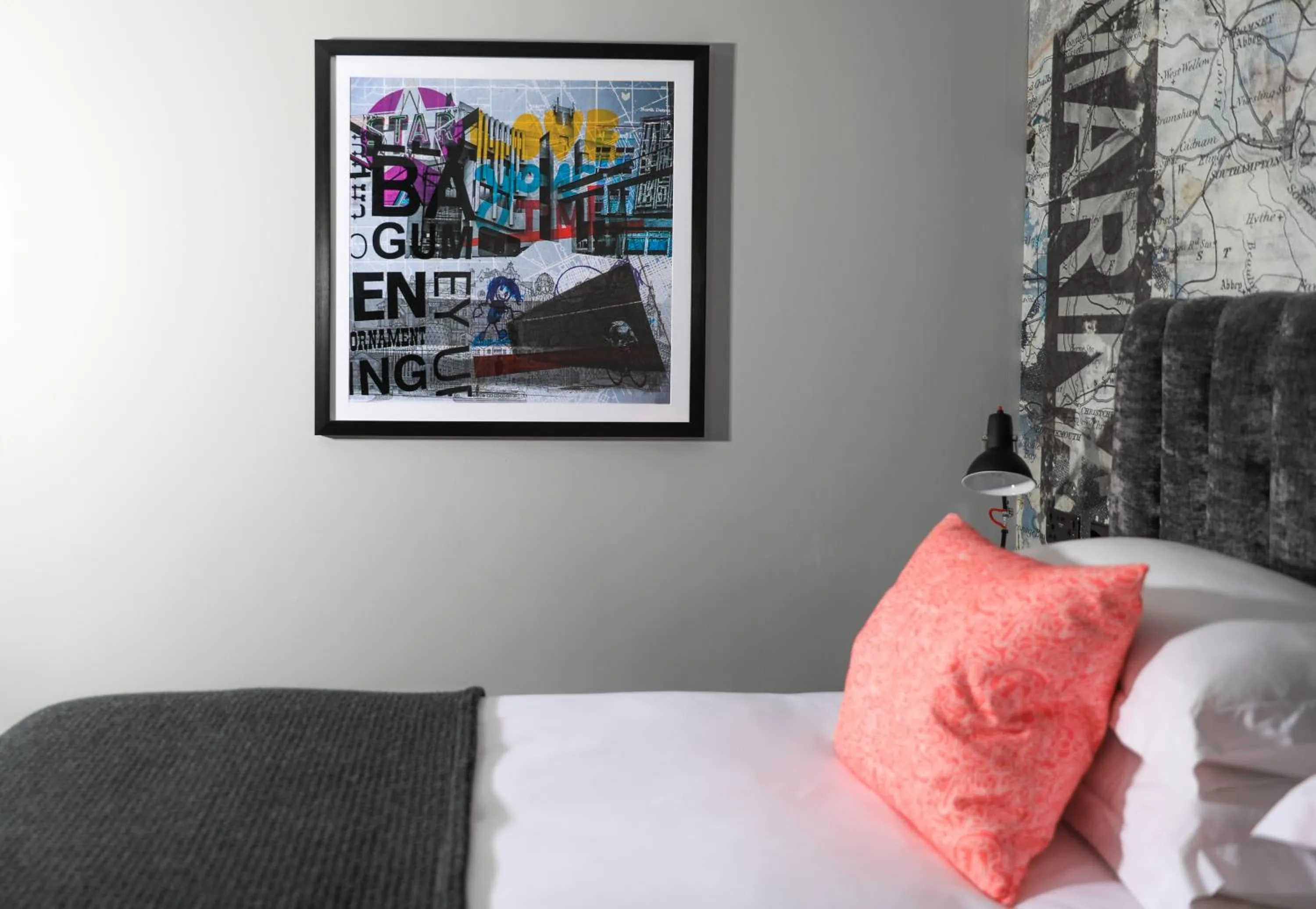 Bedroom, Bed in Malmaison Brighton