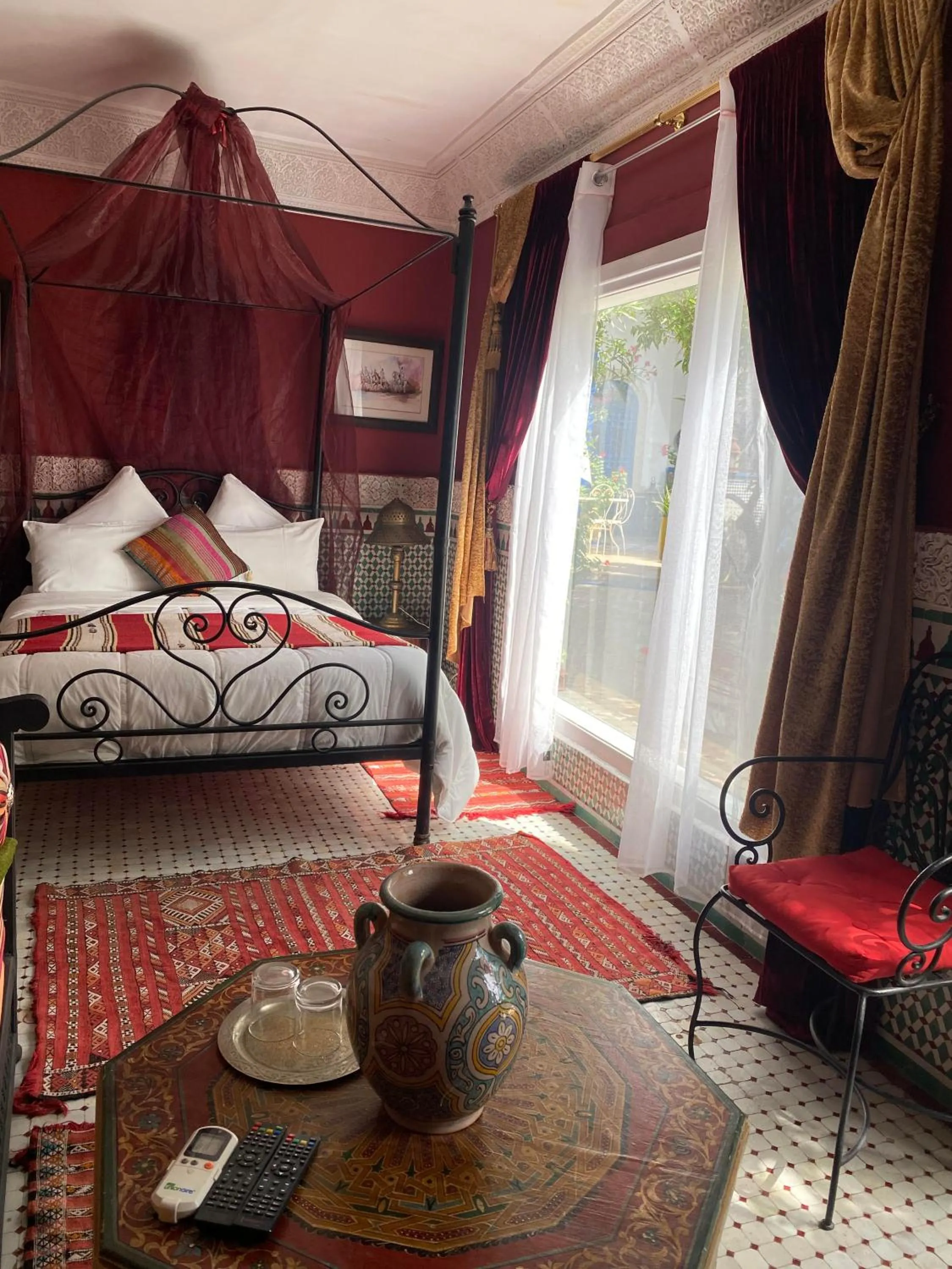 Bed in Riad Jean Claude