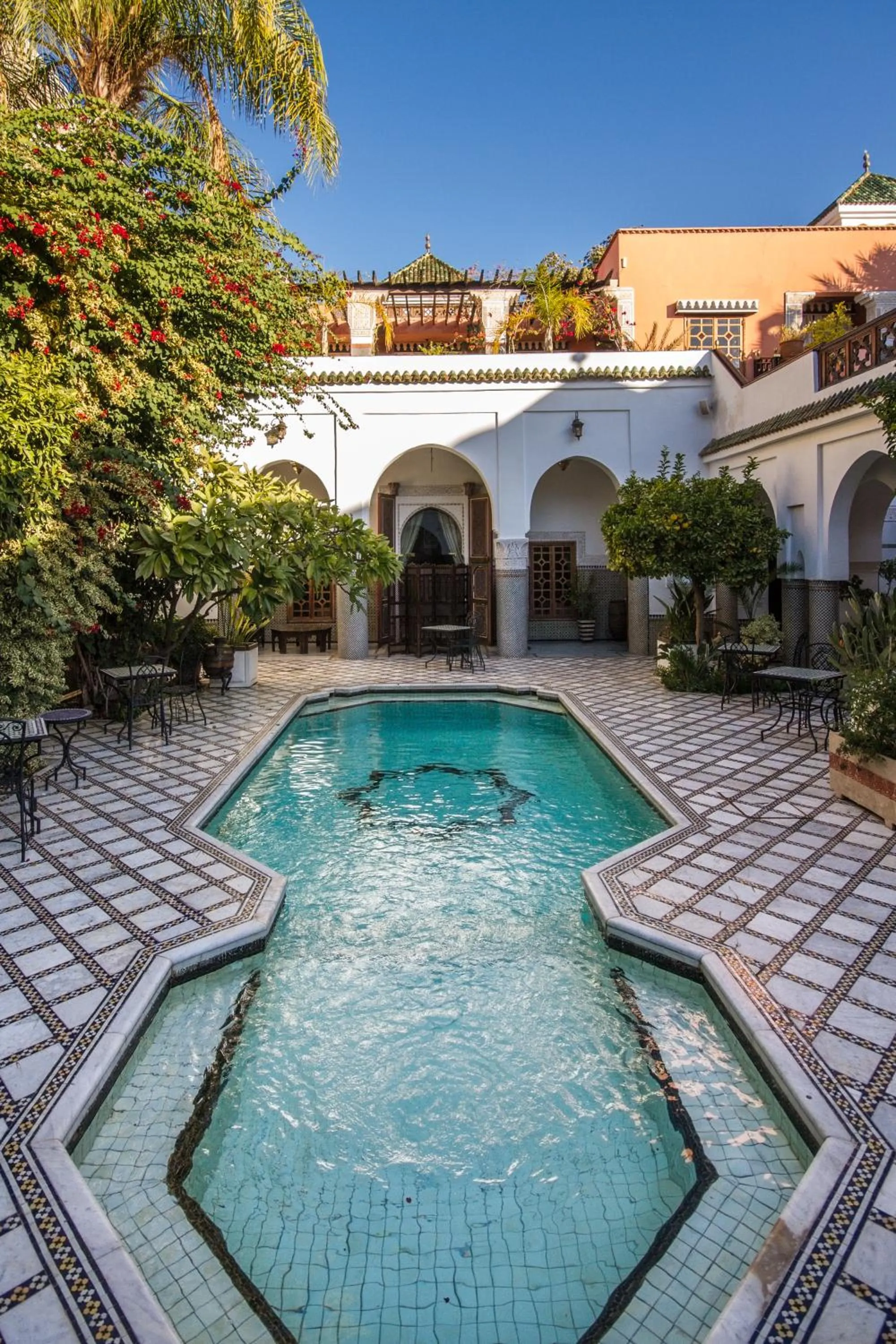 Pool view in Palais Dar Donab