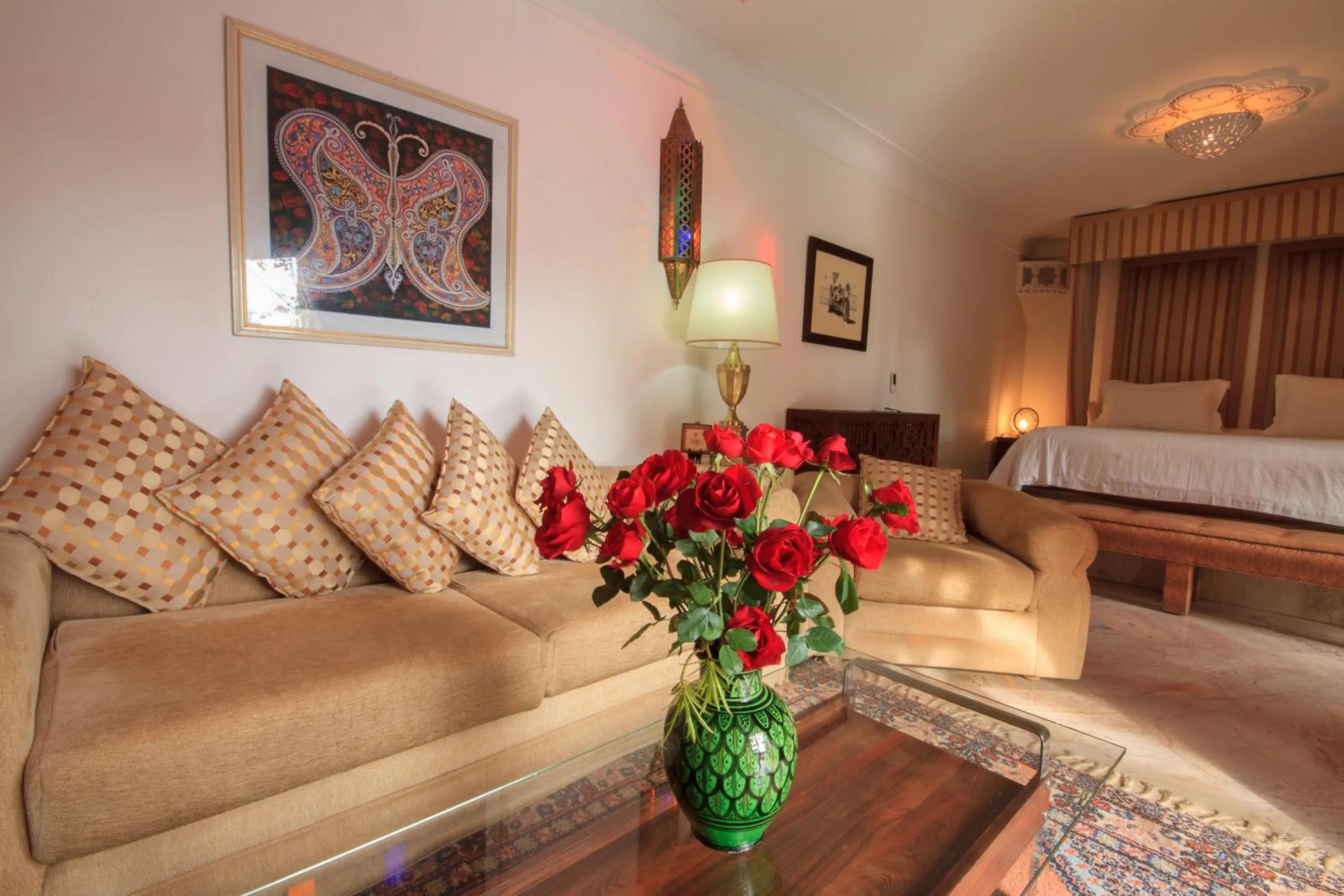 Living room, Bed in Palais Dar Donab