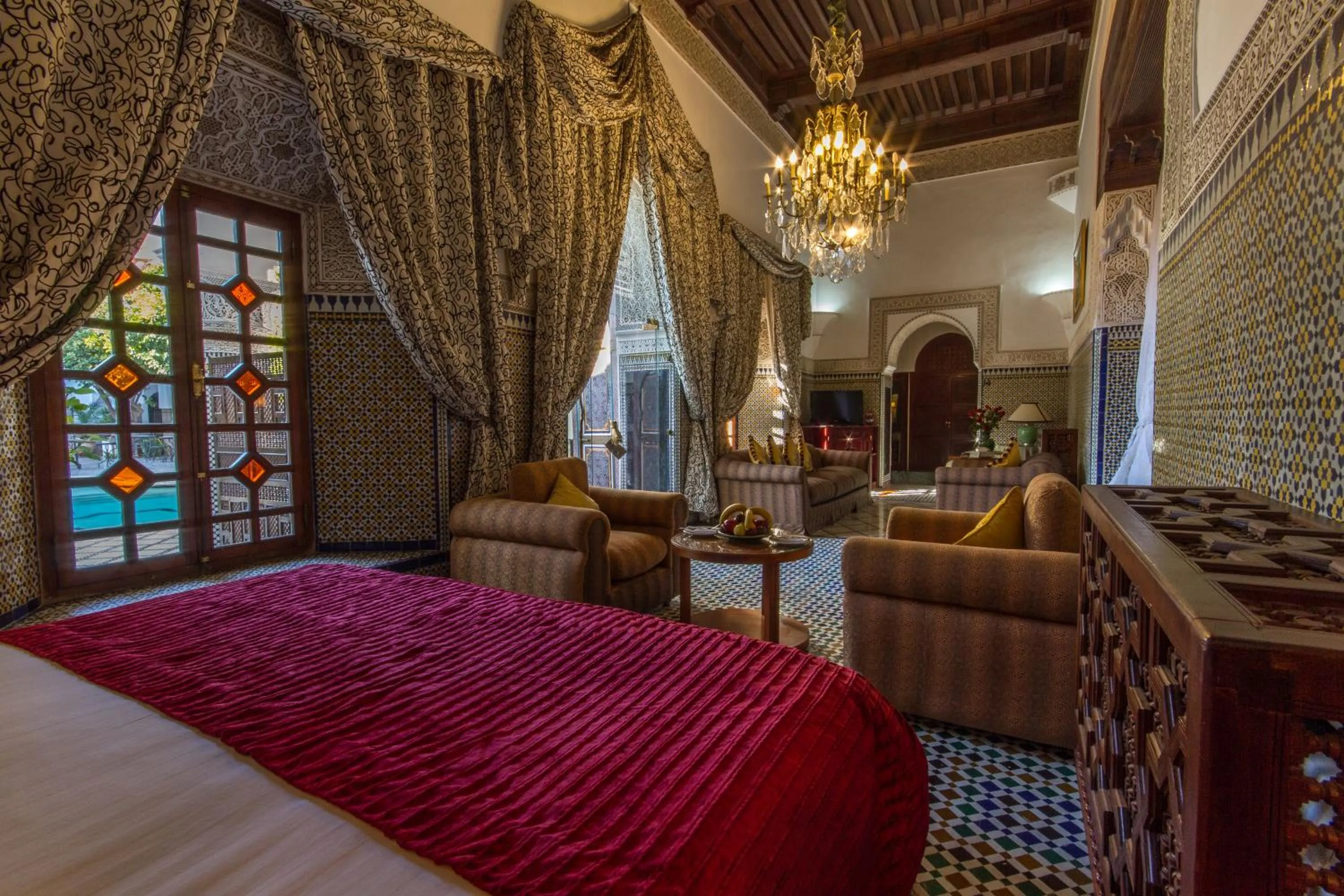 Bedroom, Bed in Palais Dar Donab