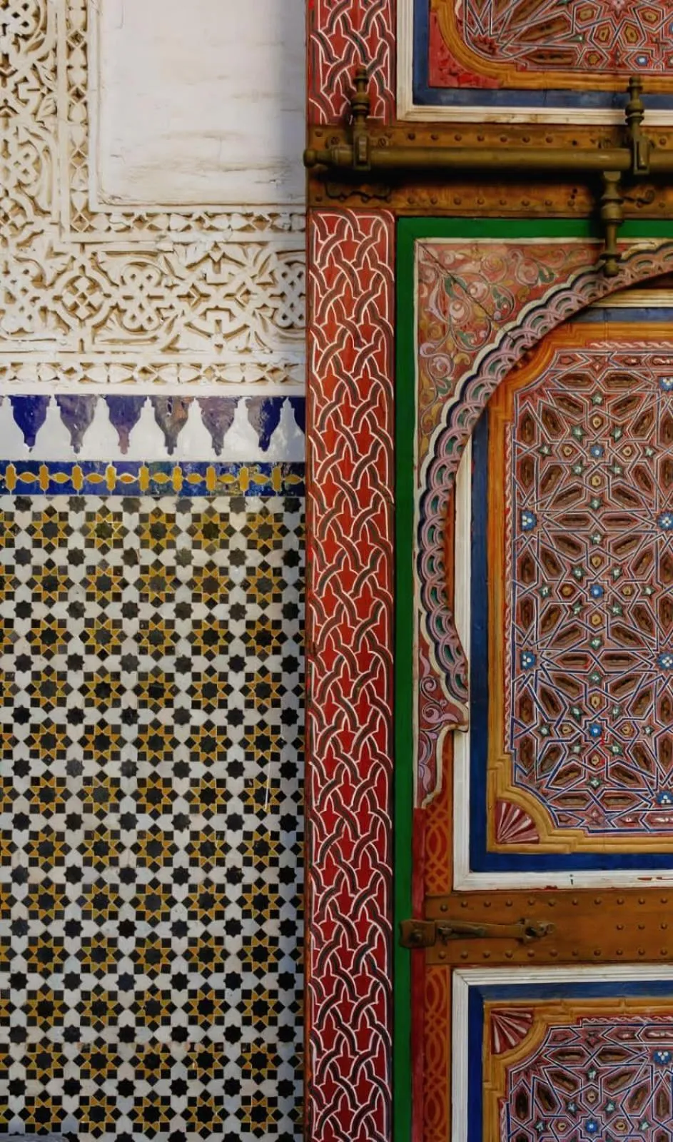 Decorative detail in Palais Dar Donab