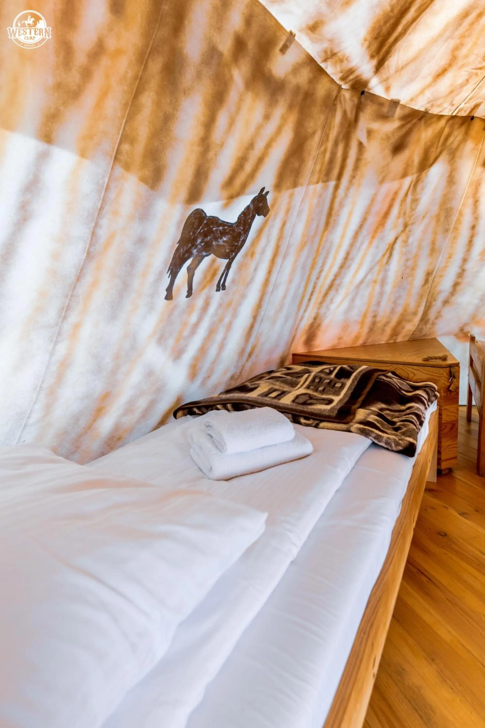 Bed in Western Camp Resort